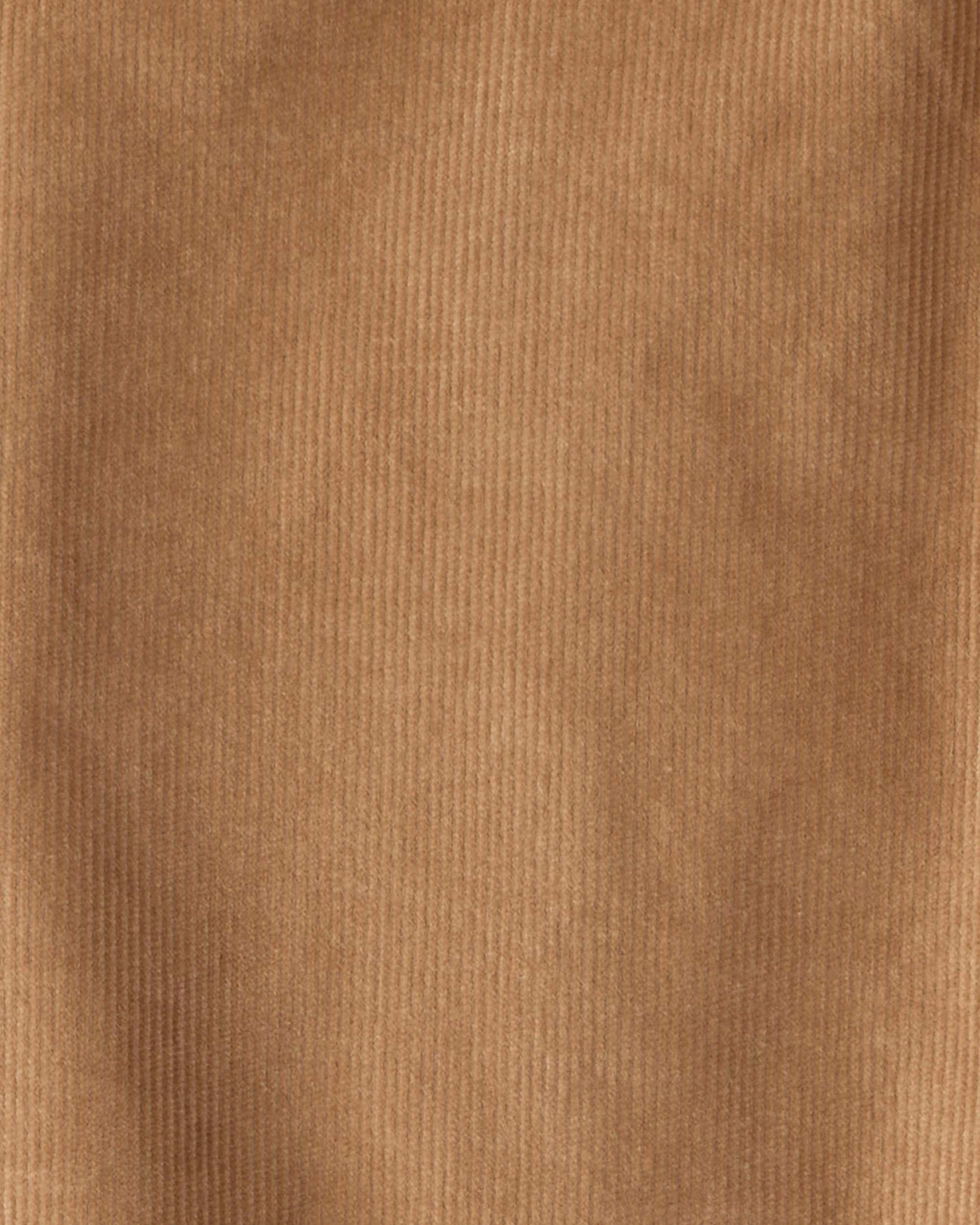 Girls Corduroy Wide-Leg Pants - Brown