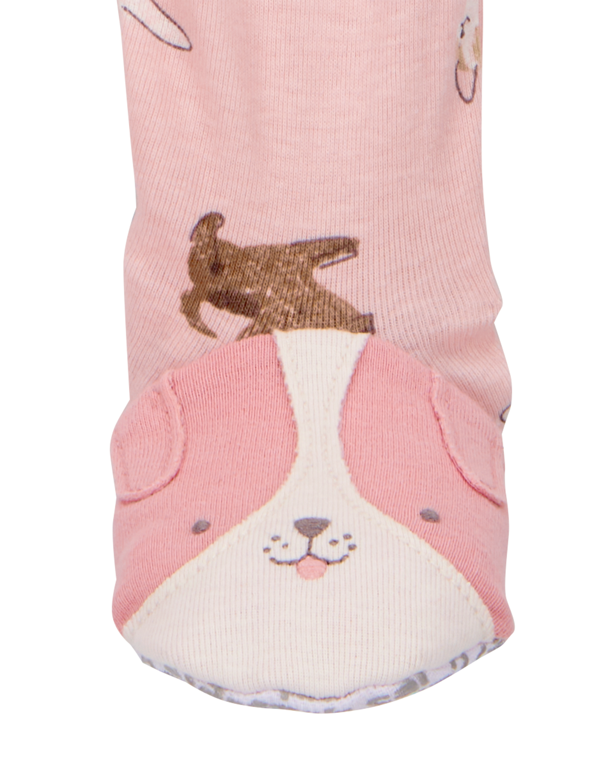 Toddler Girl 1-Piece Dog 100% Snug Fit Cotton Footie Pyjamas
