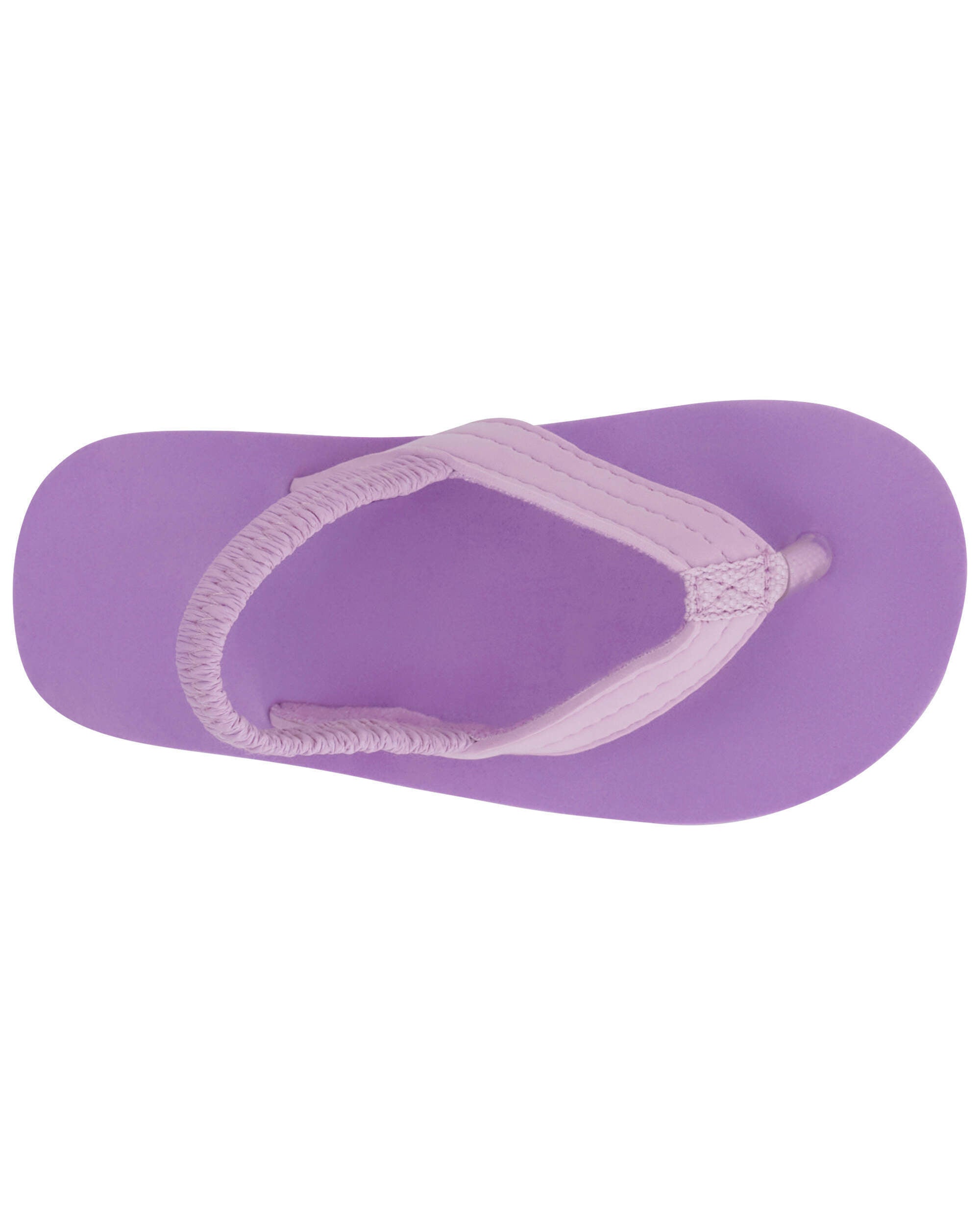 Girls purple flip flops top