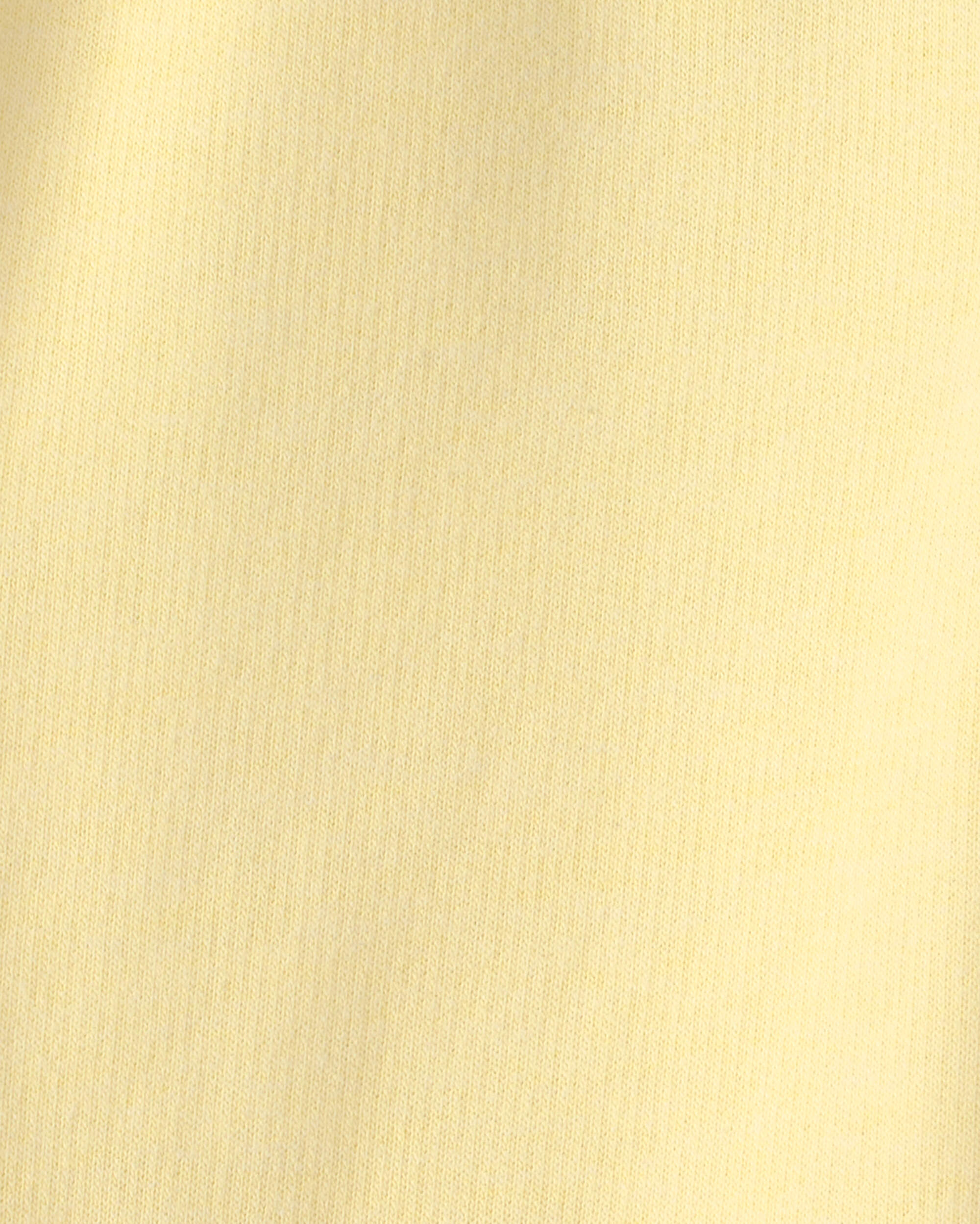 Baby Girl French Terry Wide-Leg Active Pants - Yellow