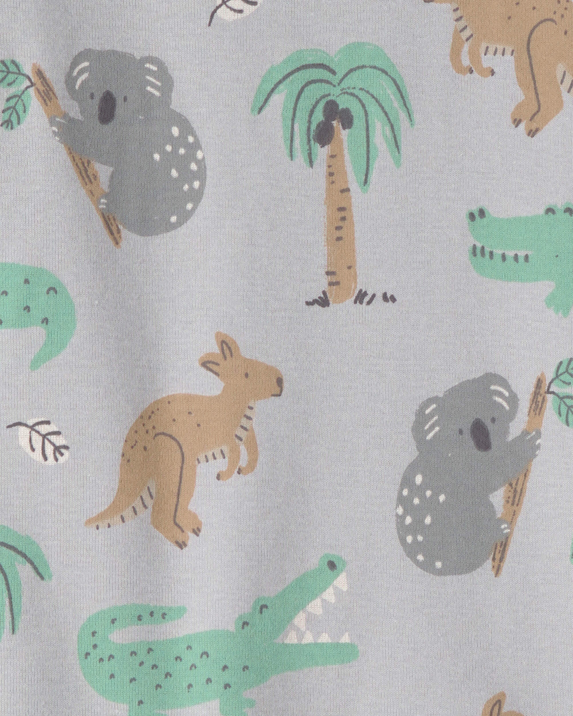 Kids 2-Piece Organic Cotton Pyjama Aussie Friends Print