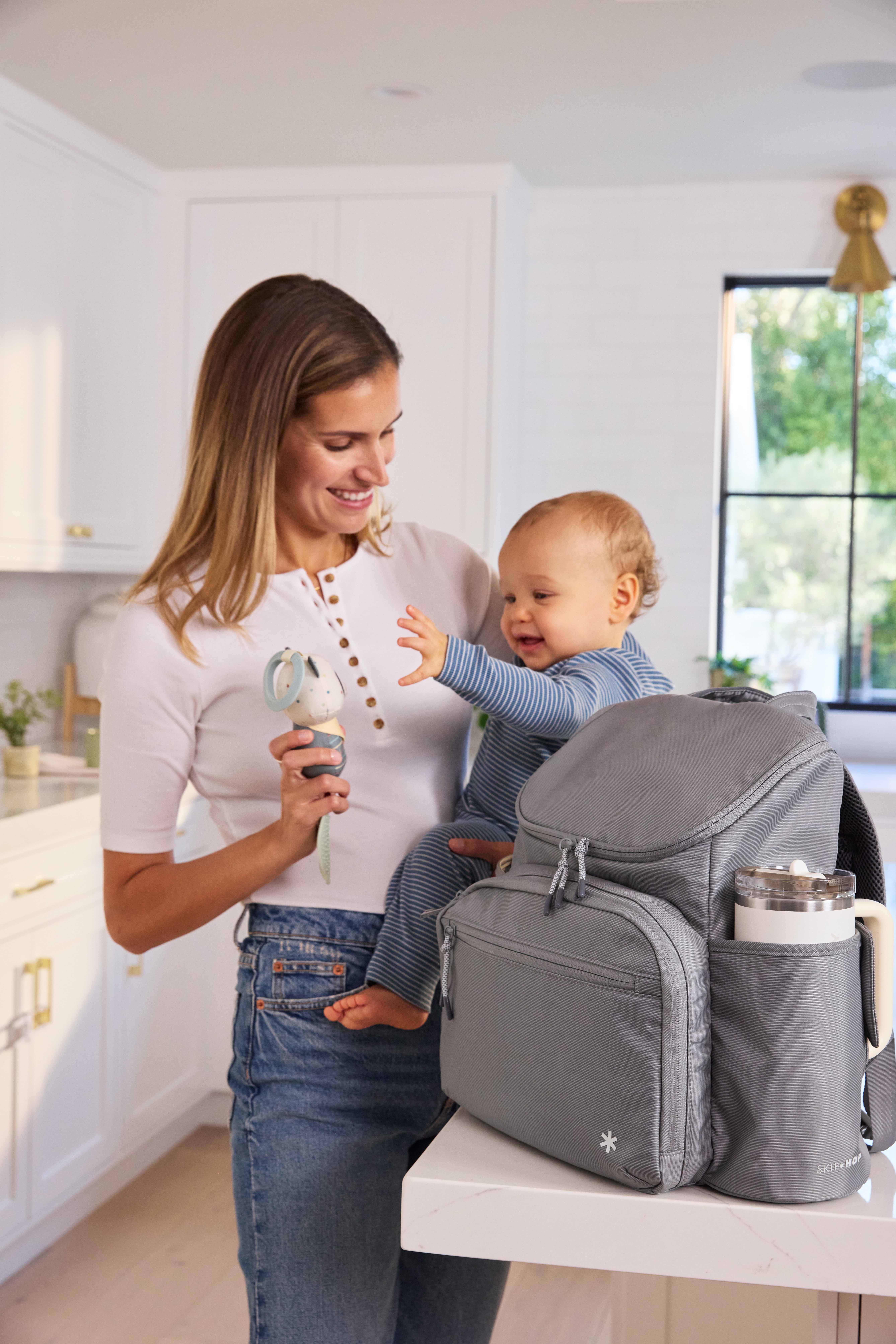 Forma Next Backpack Diaper Bag - Grey