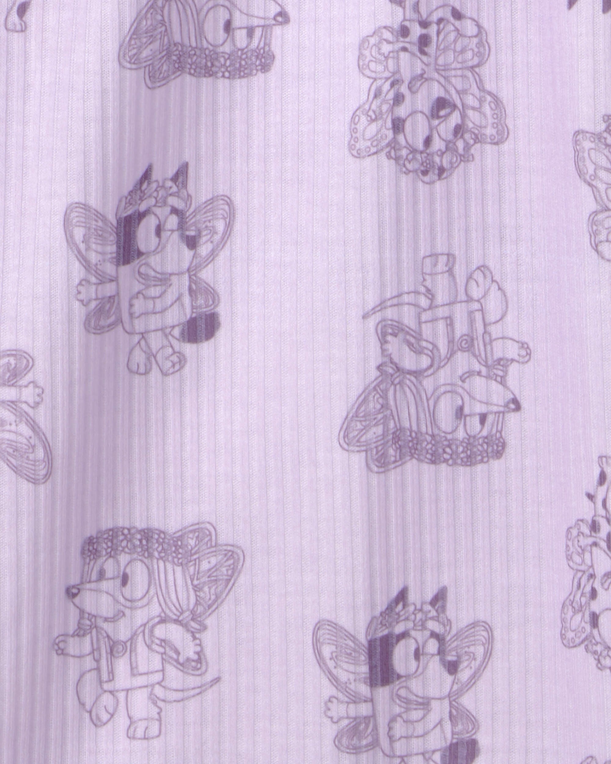 Toddler Girl 2-Piece Bluey™ Short-Sleeve Pyjama Set - Purple