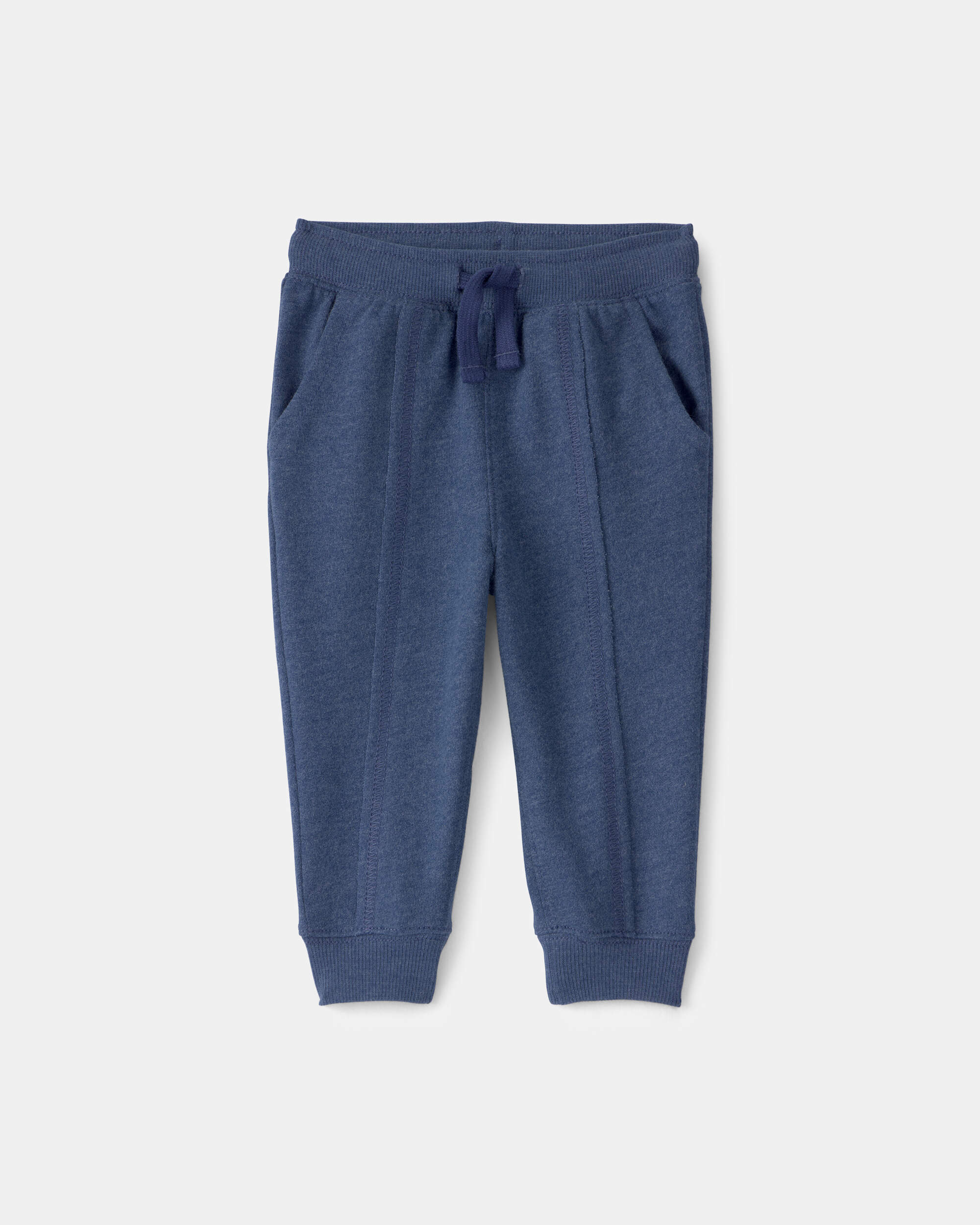 Baby Boy French Terry Joggers - Blue