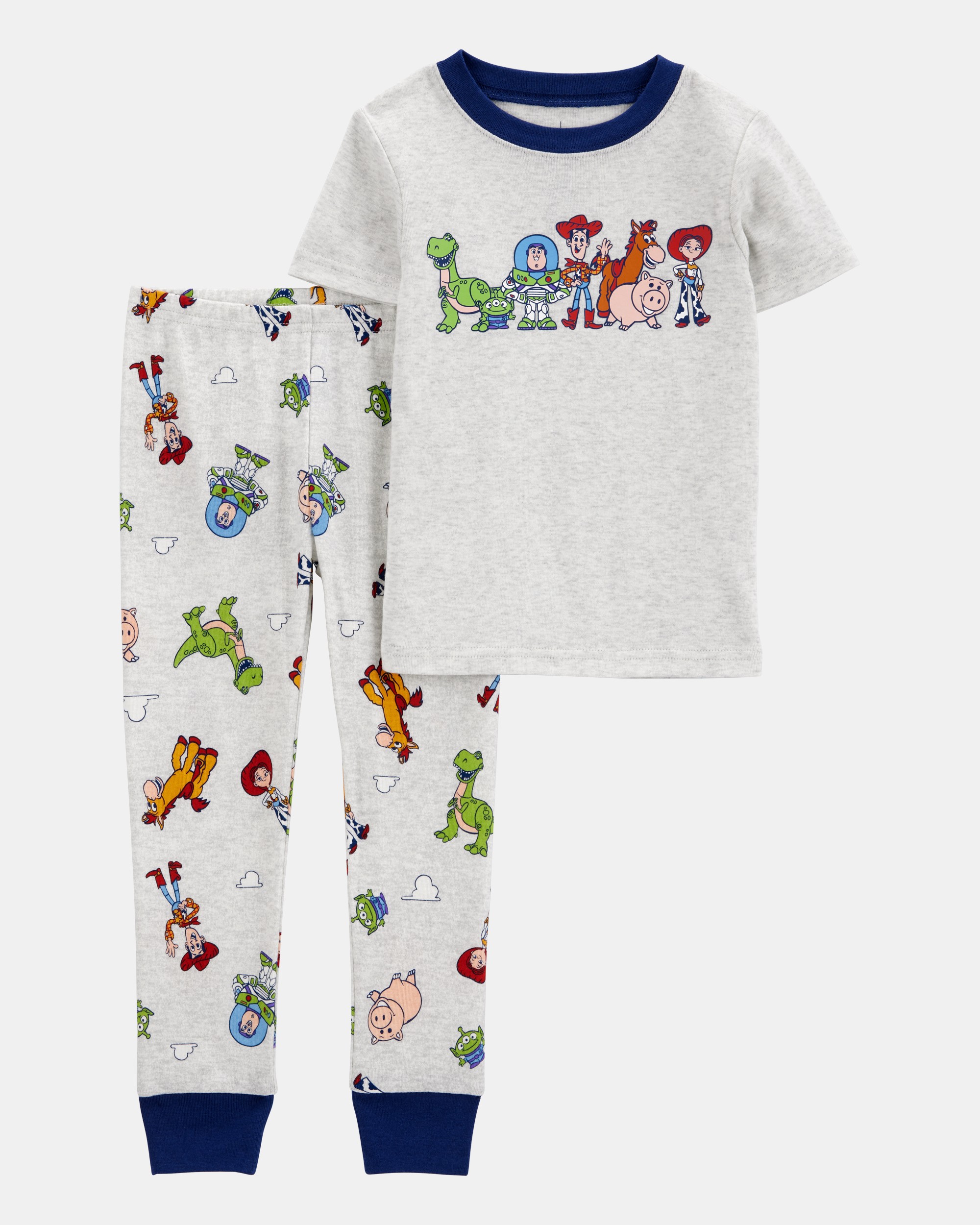 Toddler Boy Toy Story Snug Fit Cotton 2-Piece Pyjamas - Heather