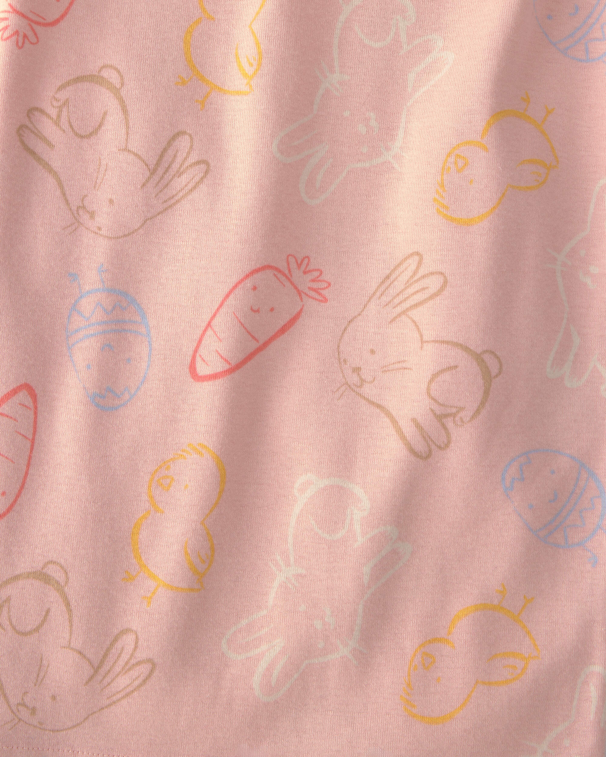 Baby Girl Easter 100% Cotton Sleeper - Pink