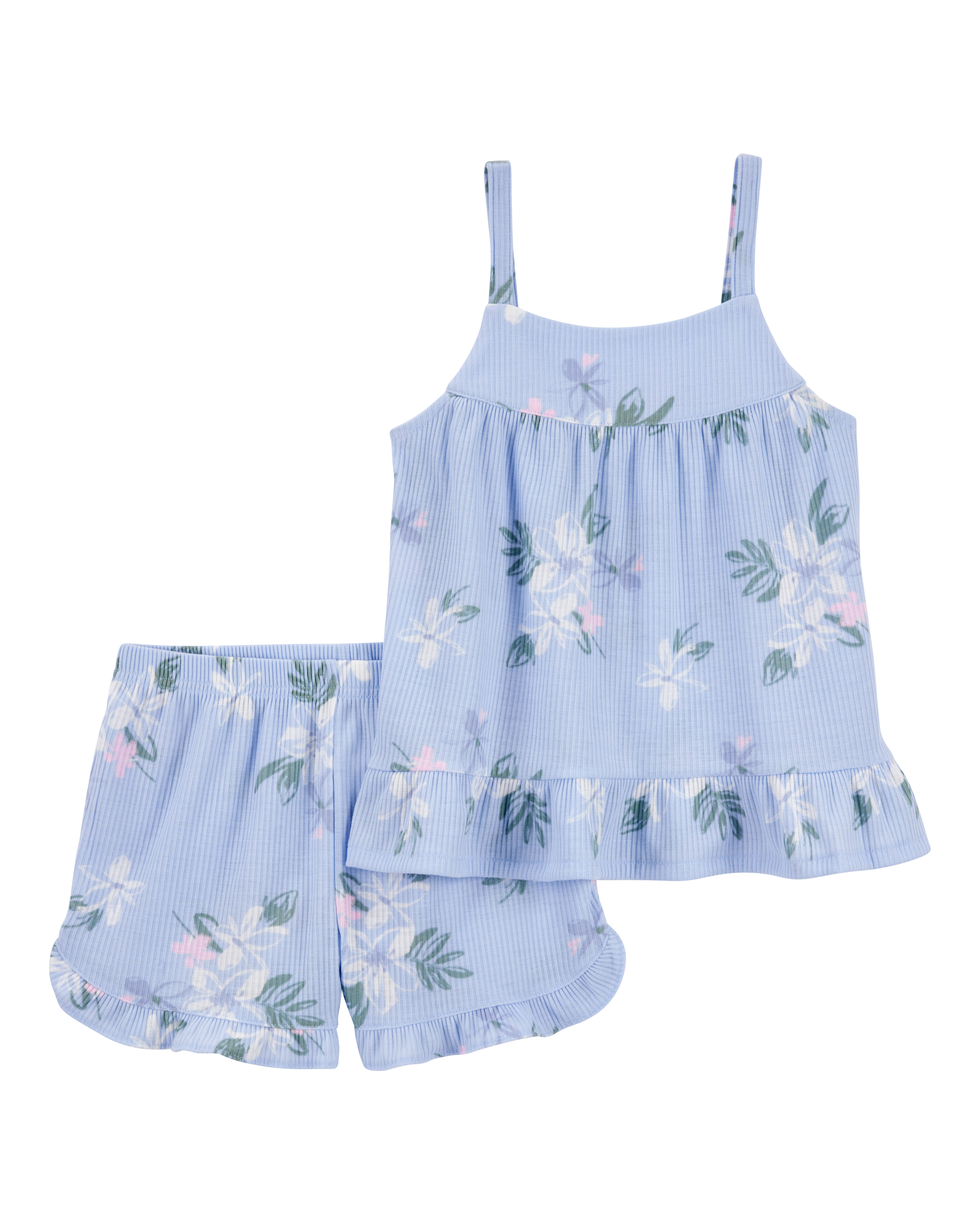 Kid 2-Piece Floral Loose Fit Pyjamas