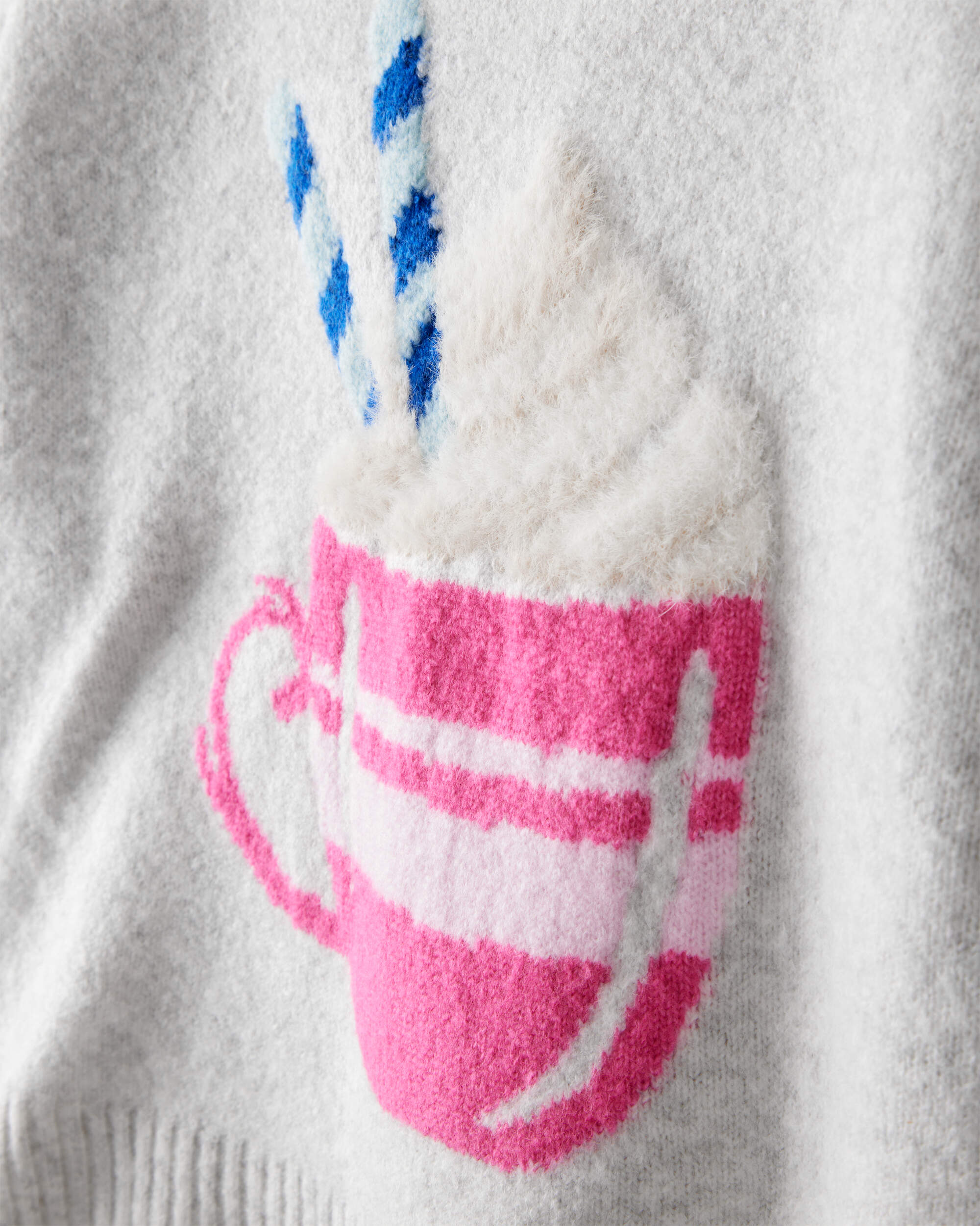 Girls Hot Chocolate Sweater - Heather Grey