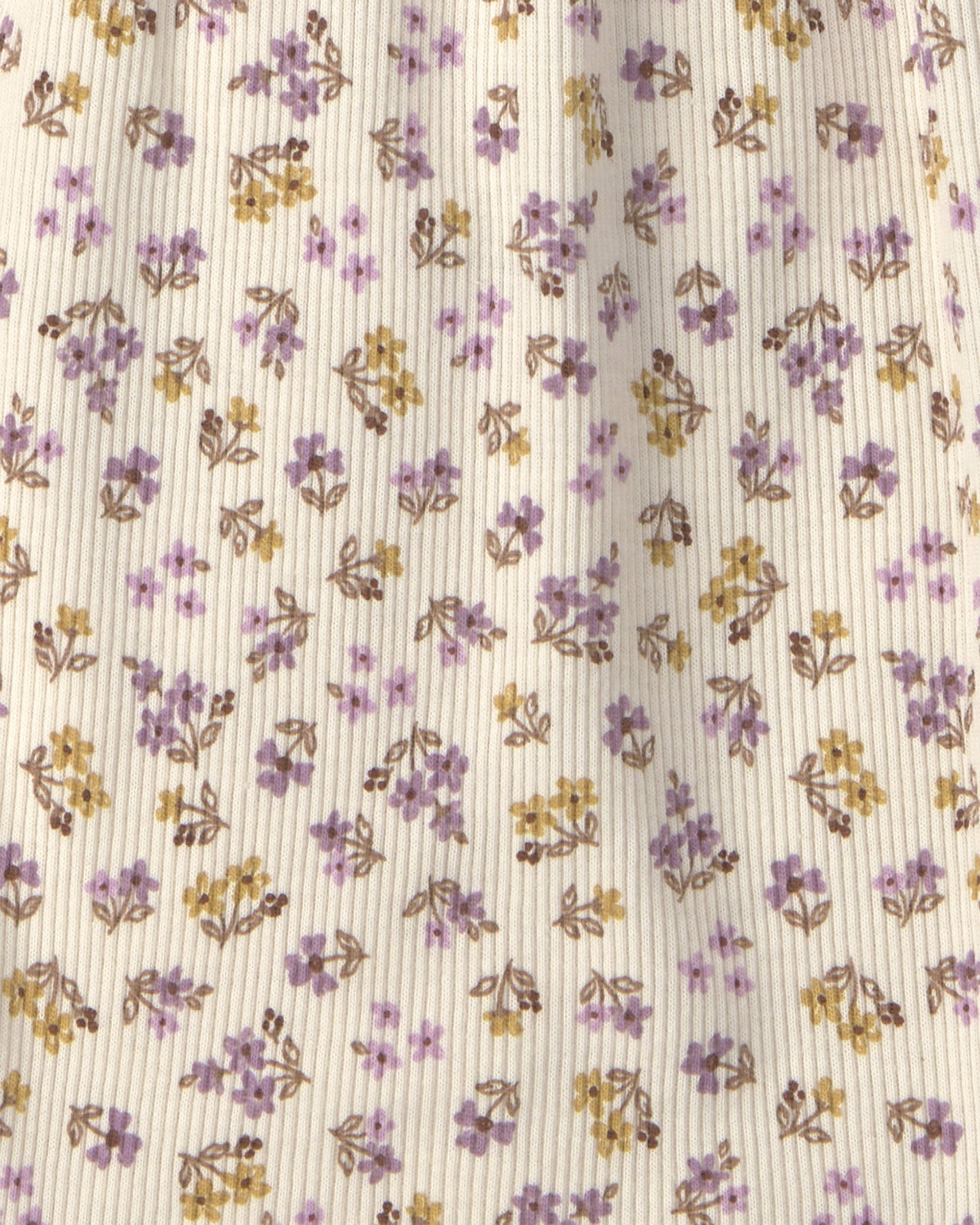 Baby Girl 3-Pack Floral Long-Sleeve Multipack Bodysuits  - Purple