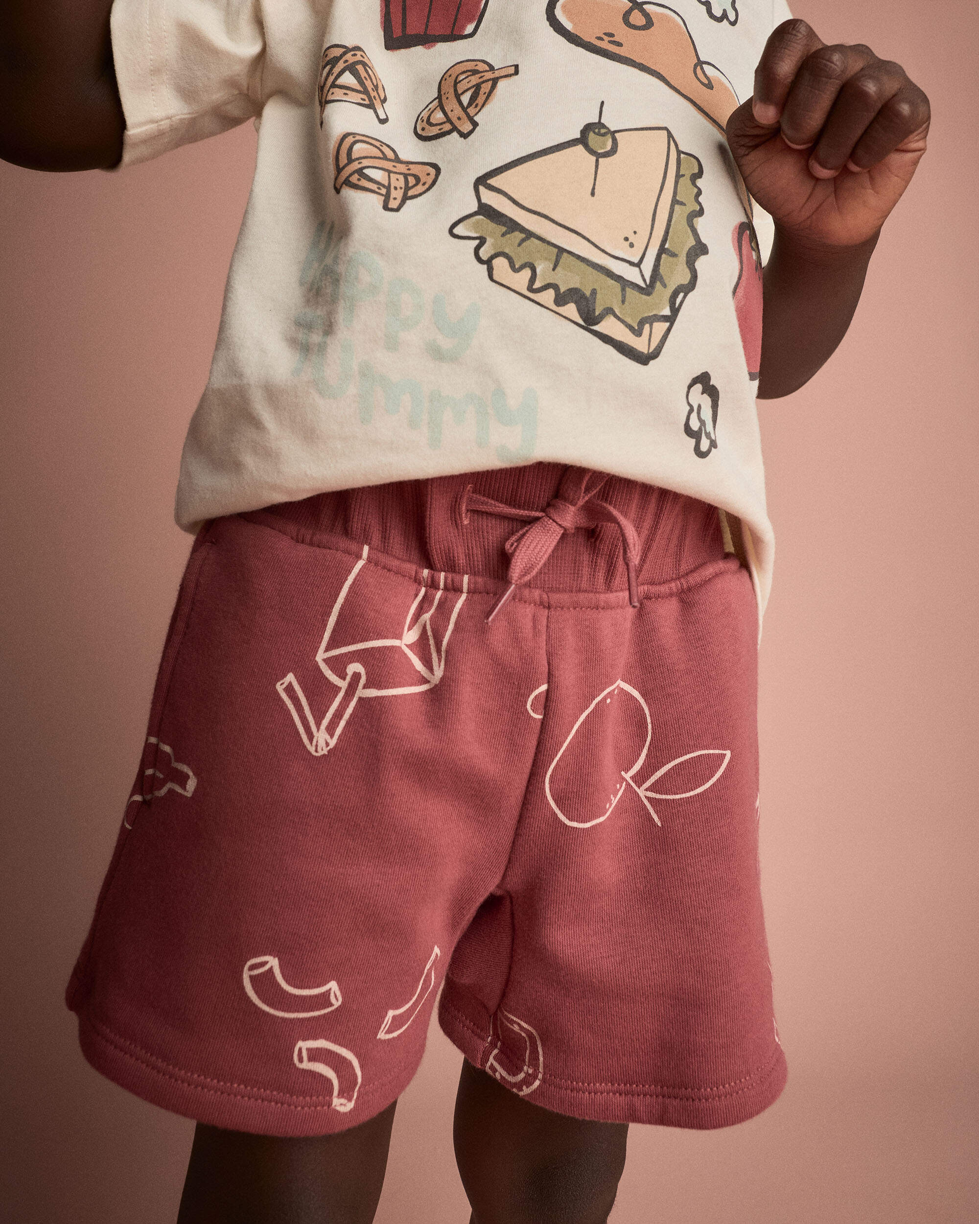 Toddler City Park™ Short Snack Print - Red