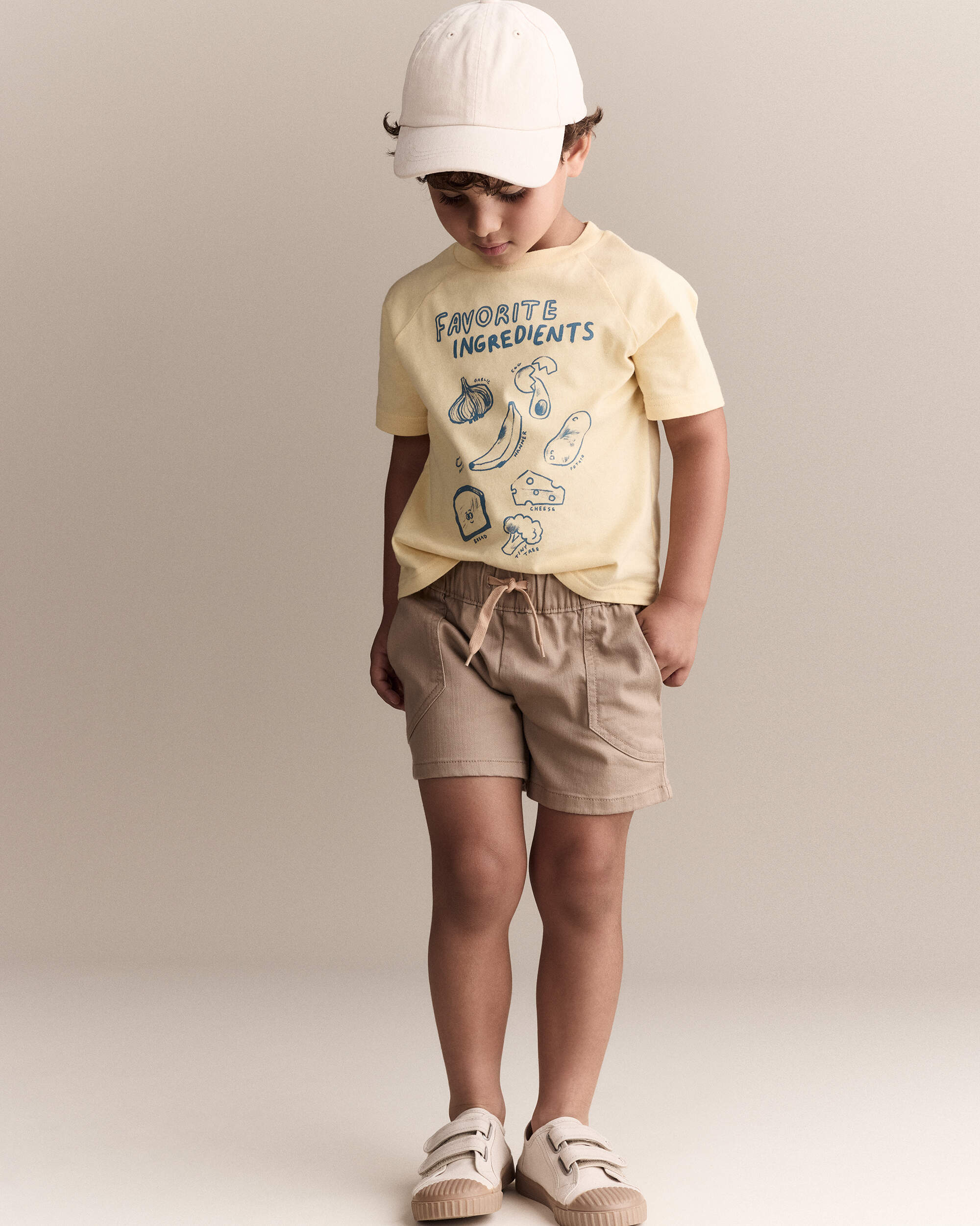 Toddler Boy Standard Short with Pockets - Khaki
