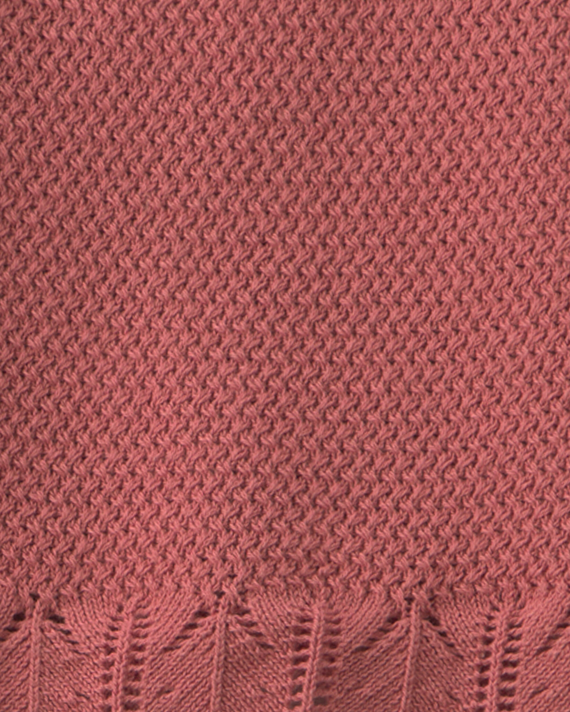 Toddler Girl 2-Piece Organic Cotton  Knit Top & Short Set