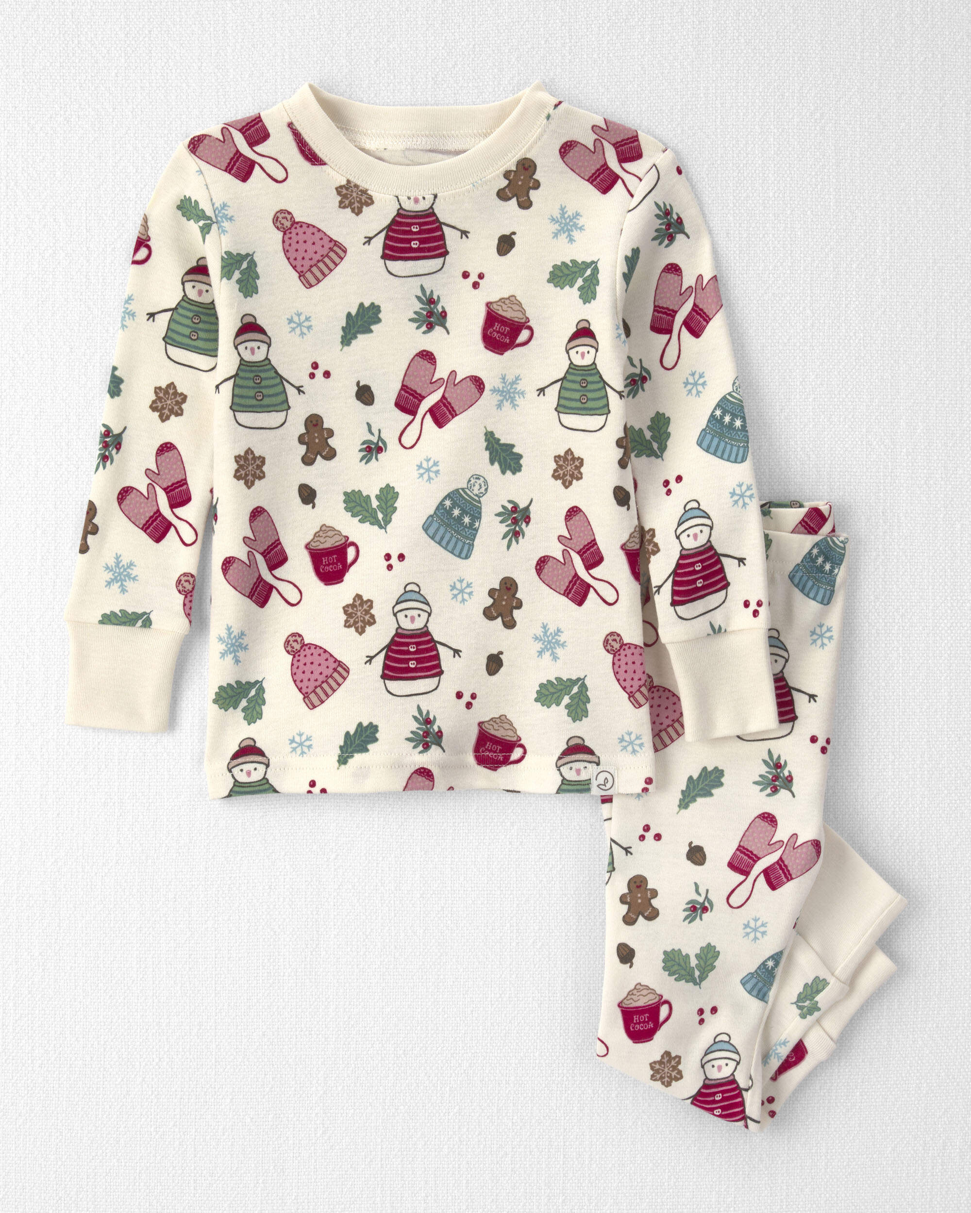 Baby Girl 2-Piece Organic Cotton Pyjamas Winter Wonderland