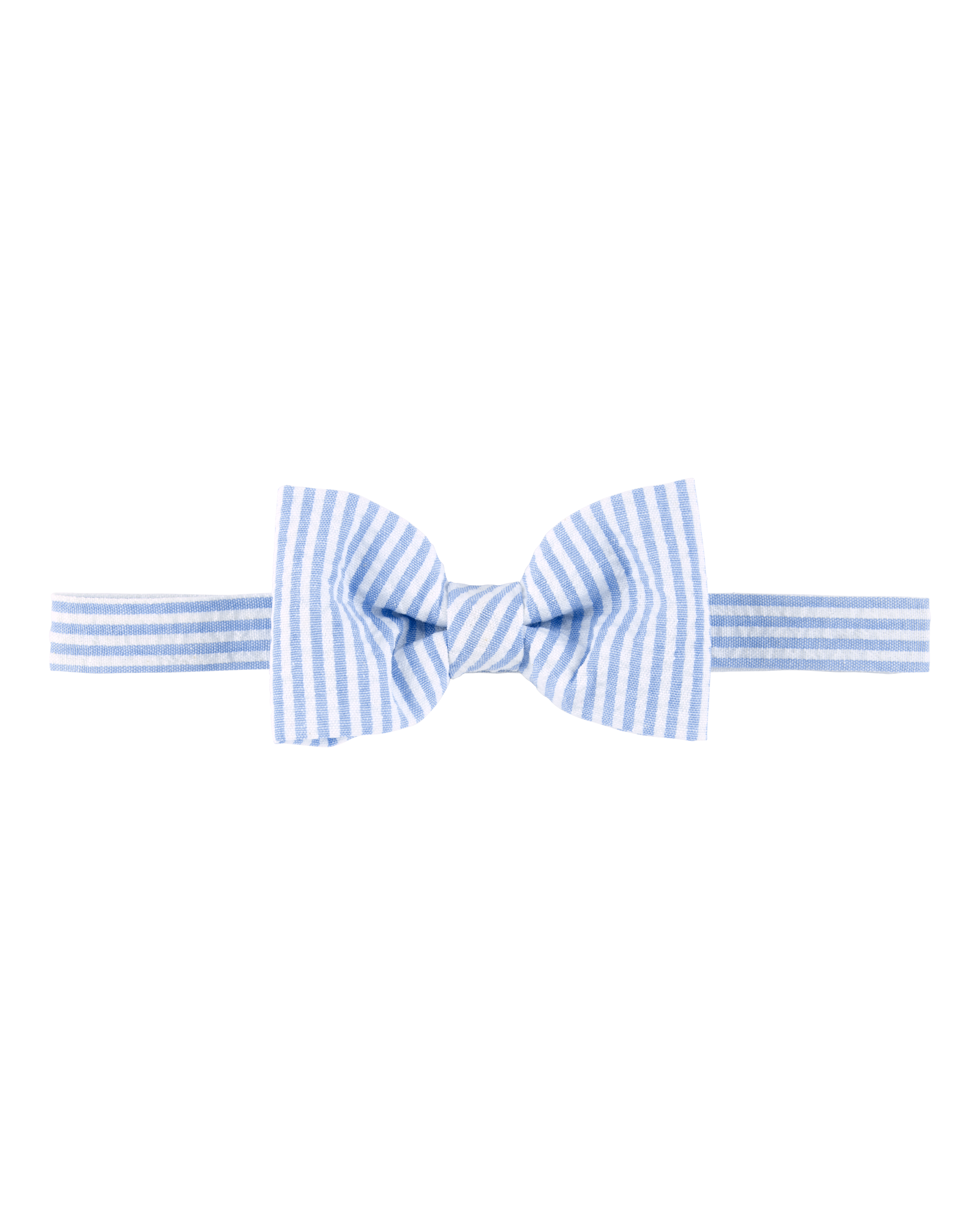 Seersucker Bow Tie - Blue