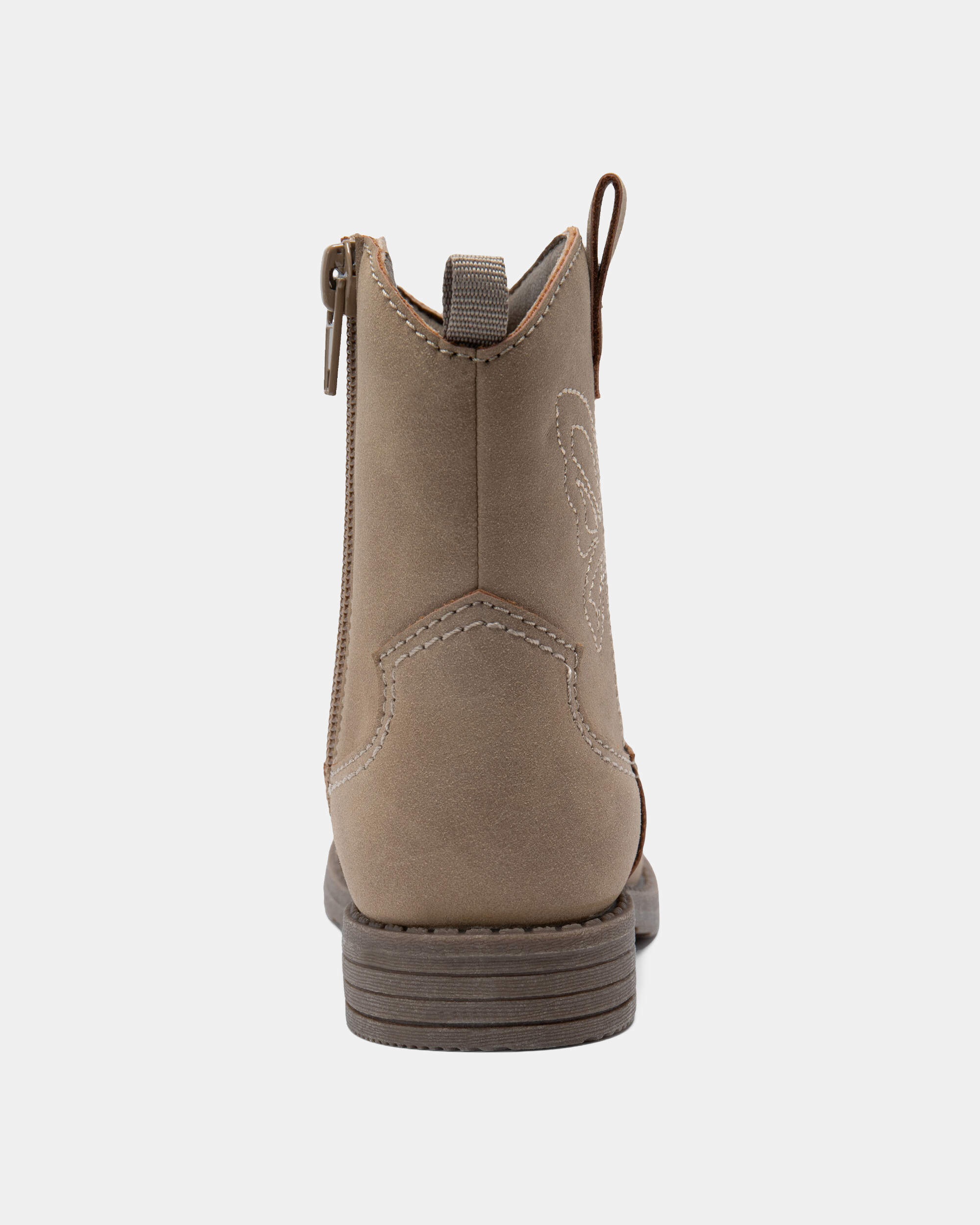 Toddler Girl Butterfly Stitch Cowgirl Boots - Brown