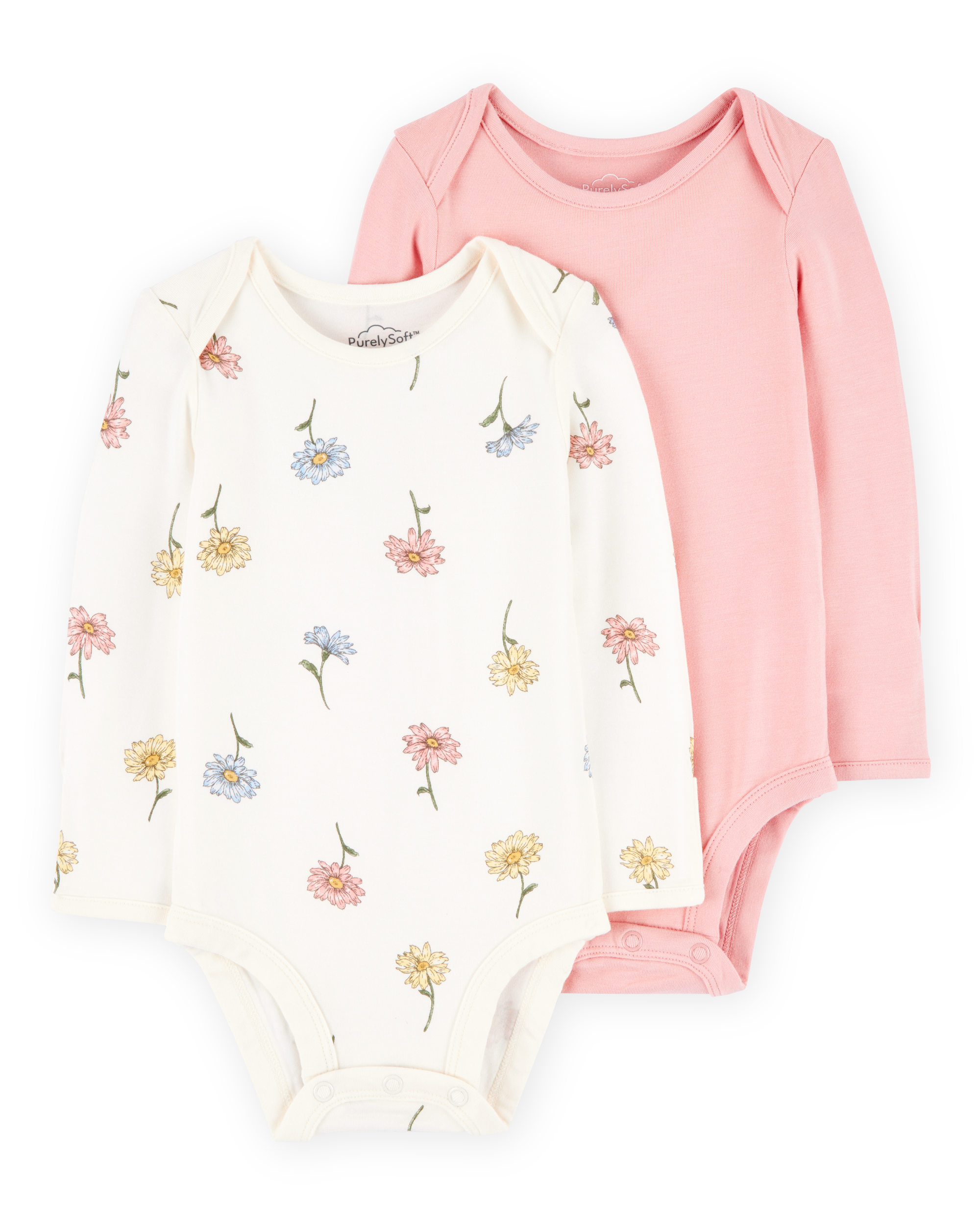 Baby Girl 2-Pack Long-Sleeve Bodysuits