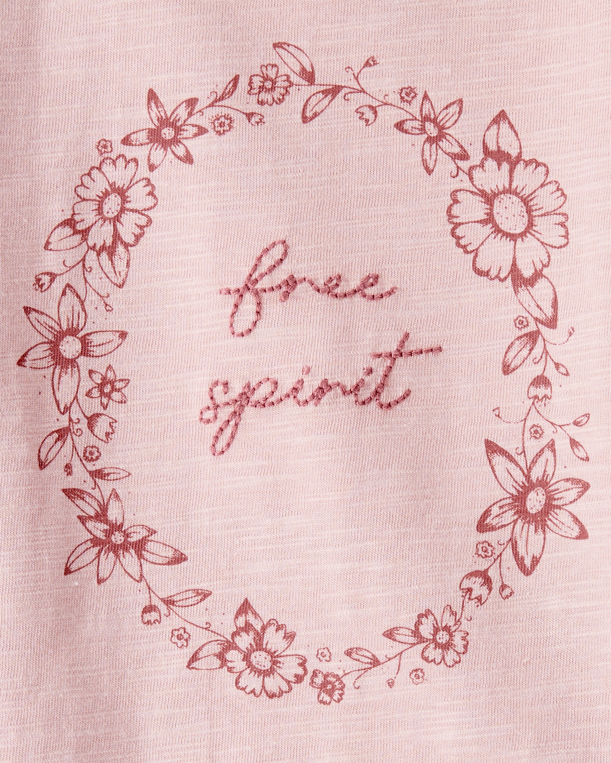 Baby Girl Organic Cotton Free Spirit Long-Sleeve Jersey Tee