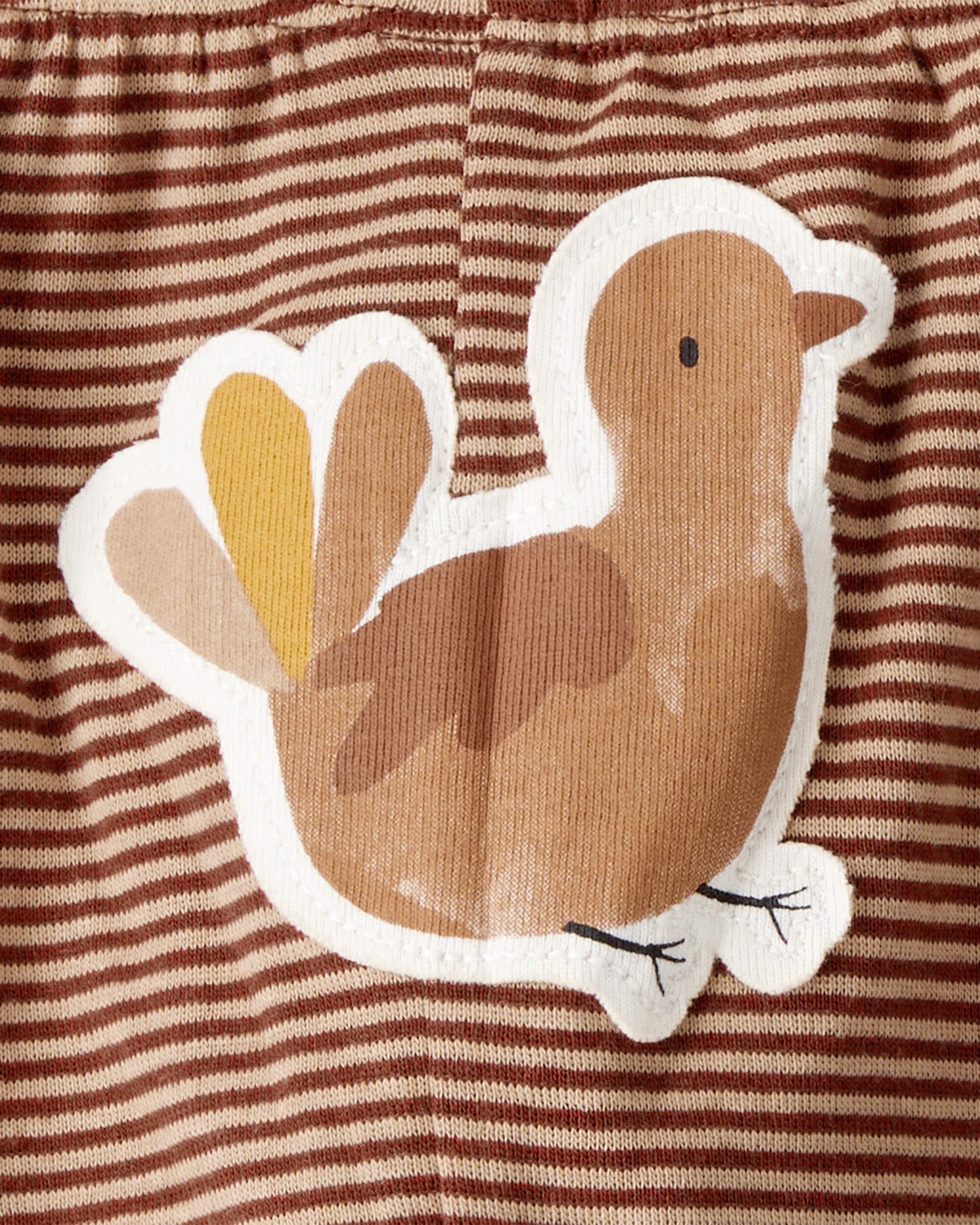 Baby My First Thanksgiving Cotton Long-Sleeve Tee & Pant Set - Brown/Cream