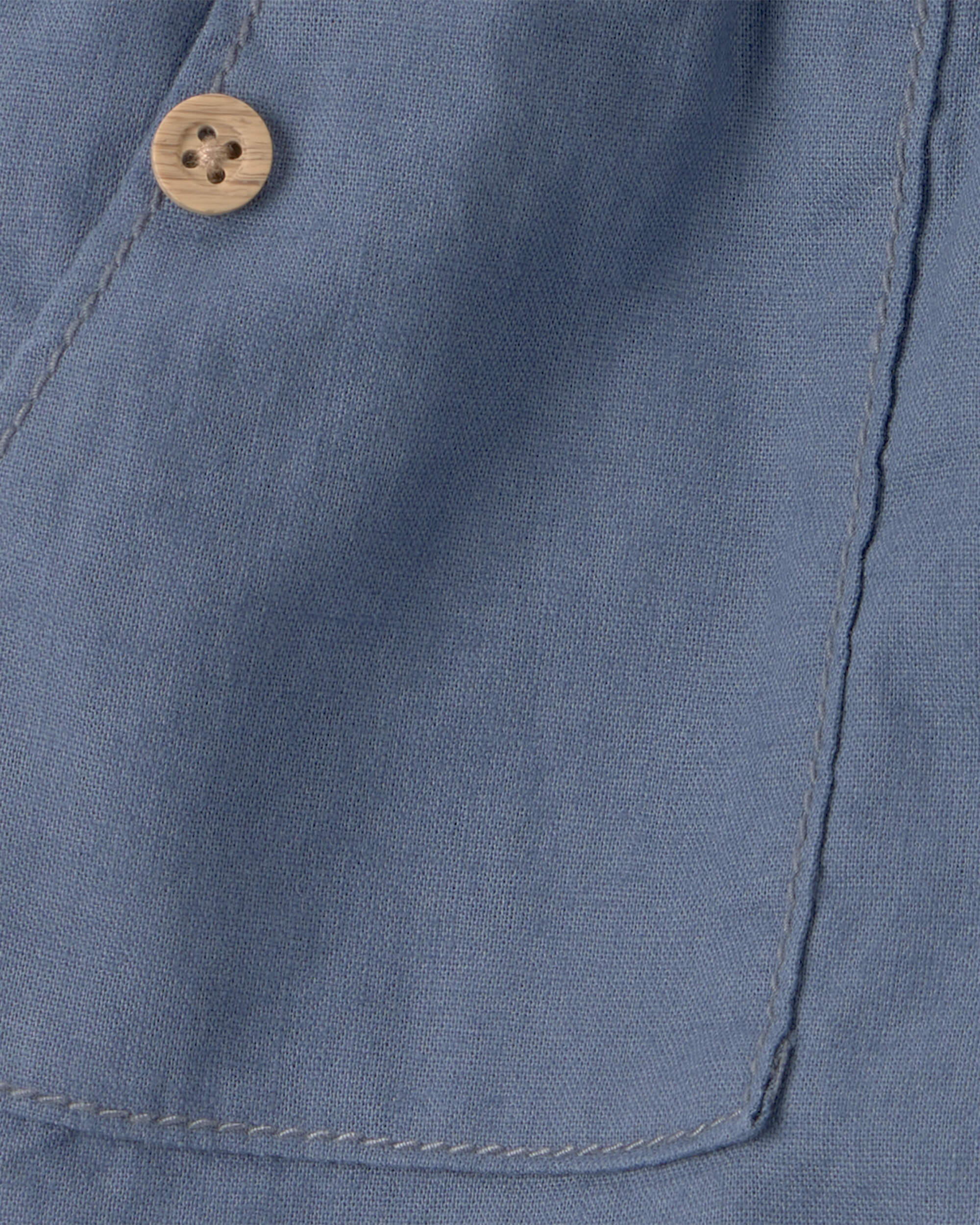 Baby Boy 2-Piece Plaid Shirt & Pant Set - Blue