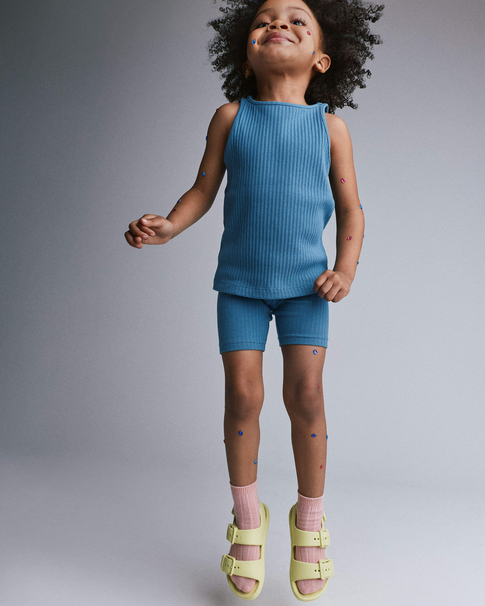 Toddler Girl Brooklyn Bike Shorts - Blue