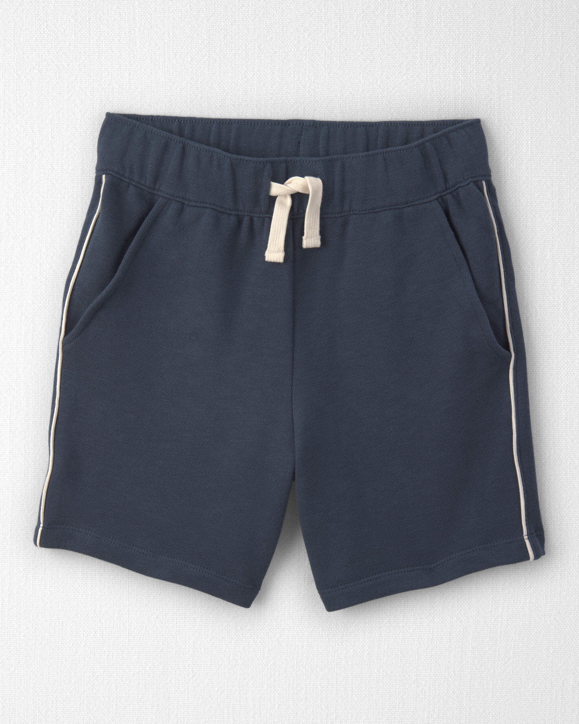 Kids 2-Piece Organic Cotton Pullover & Short Set Navy