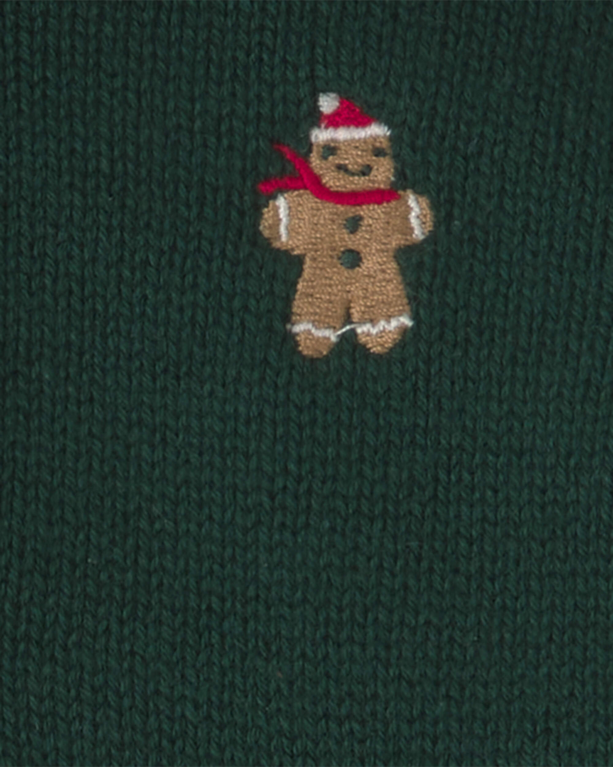 Baby Boy 2-Piece Gingerbread Long-Sleeve Top & Pant Set - Green