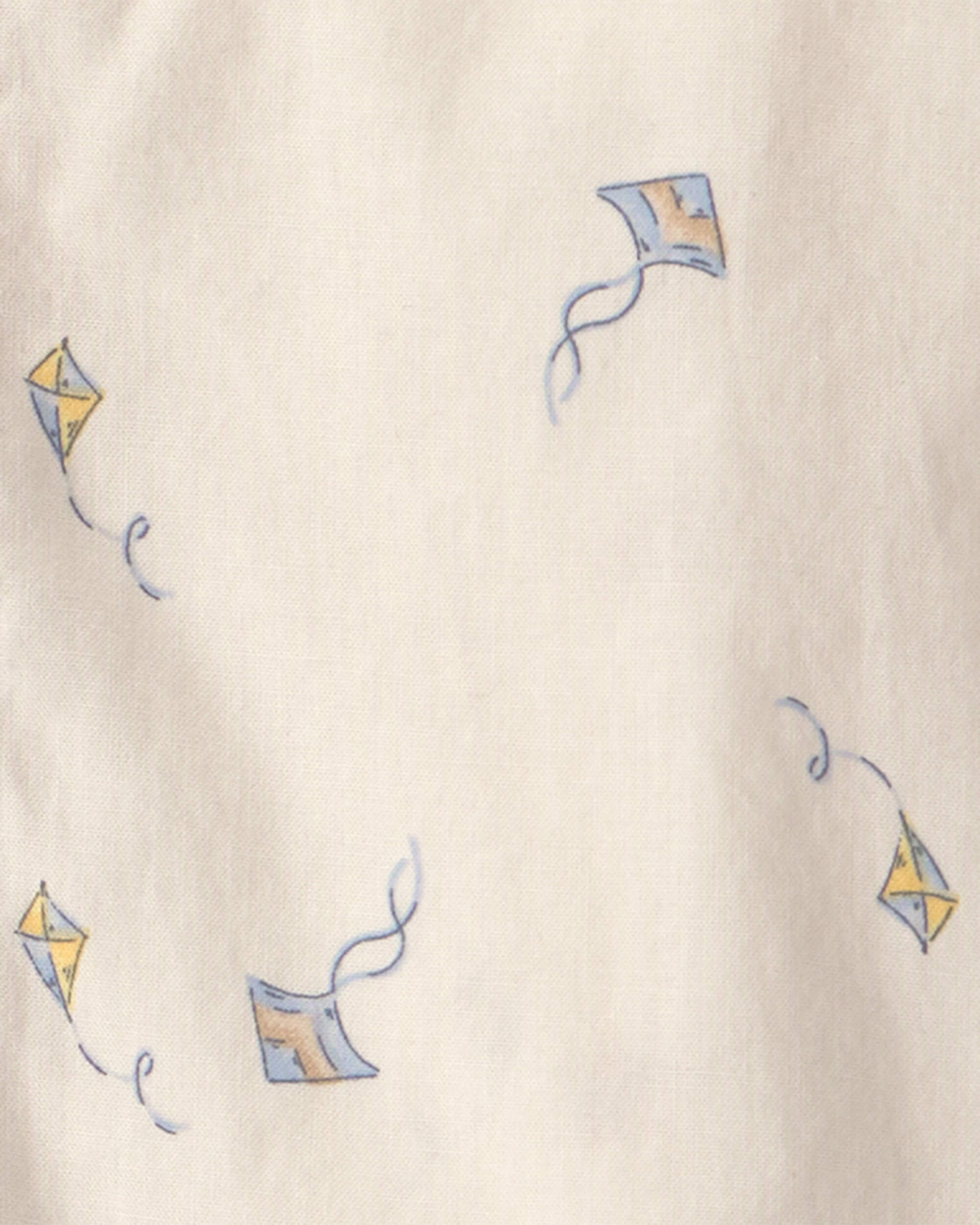 Toddler Boy 2-Piece Kite Top & Short Set - Tan/Blue