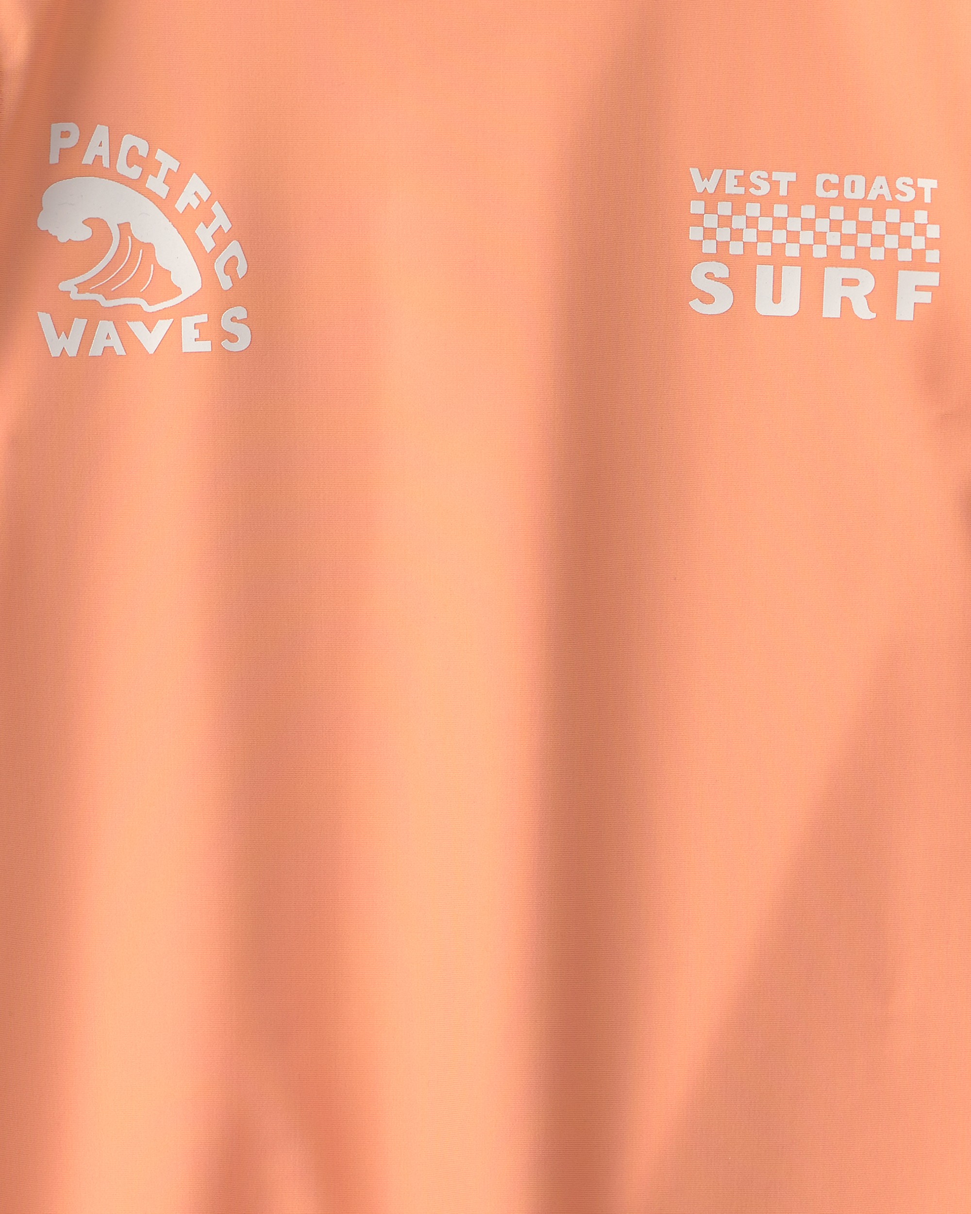Boys West Coast Surf' Long-Sleeve Rashguard Top - Orange