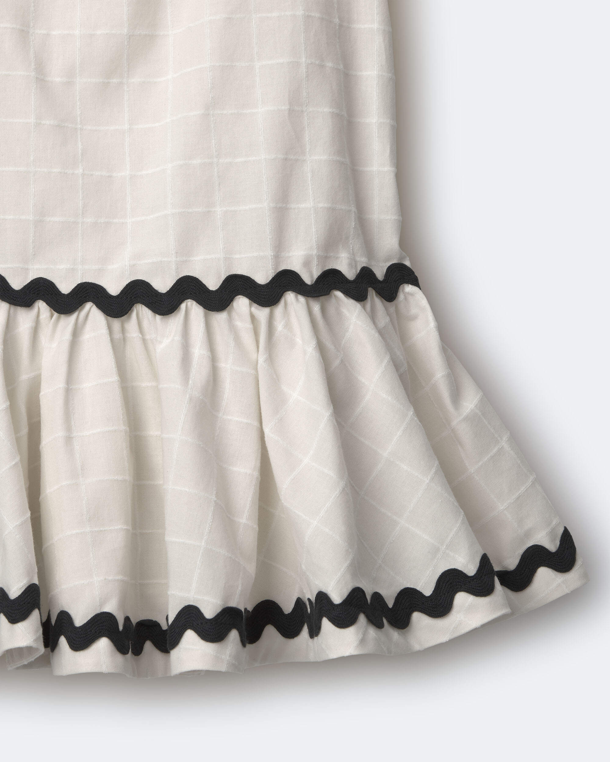 Toddler Girl Short-Sleeve Peplum Dress - Cream