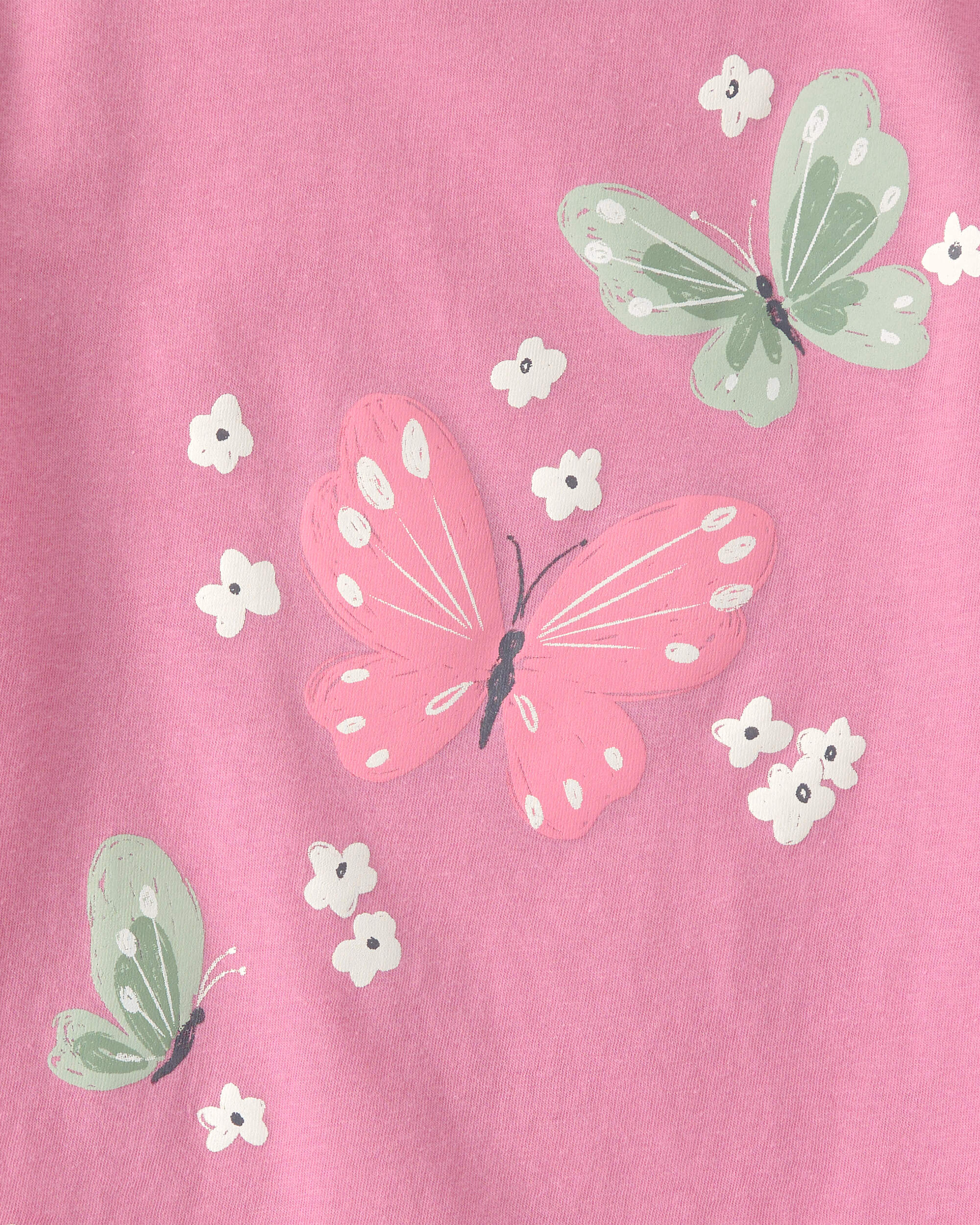 Toddler Girl Butterfly Graphic Tee - Pink