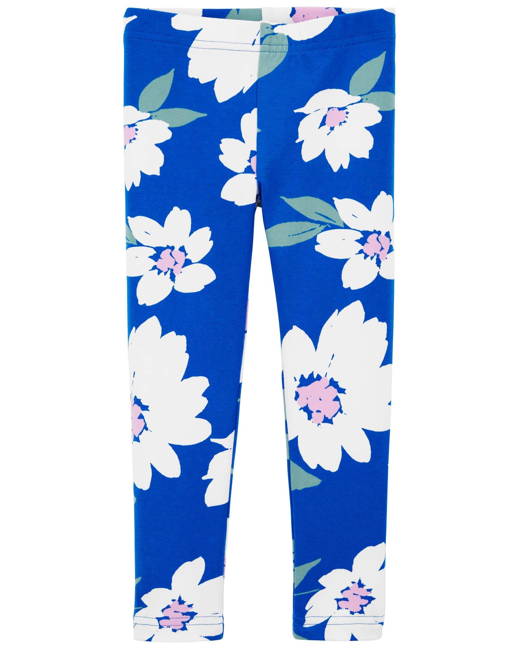 Girl & Dog/ Baby Blue Pattern Printed Leggings/ Pastel Teen Designer  Leggings/ Romantic Vintage Print/ Spring-summer Lightweight City Pants -   Canada