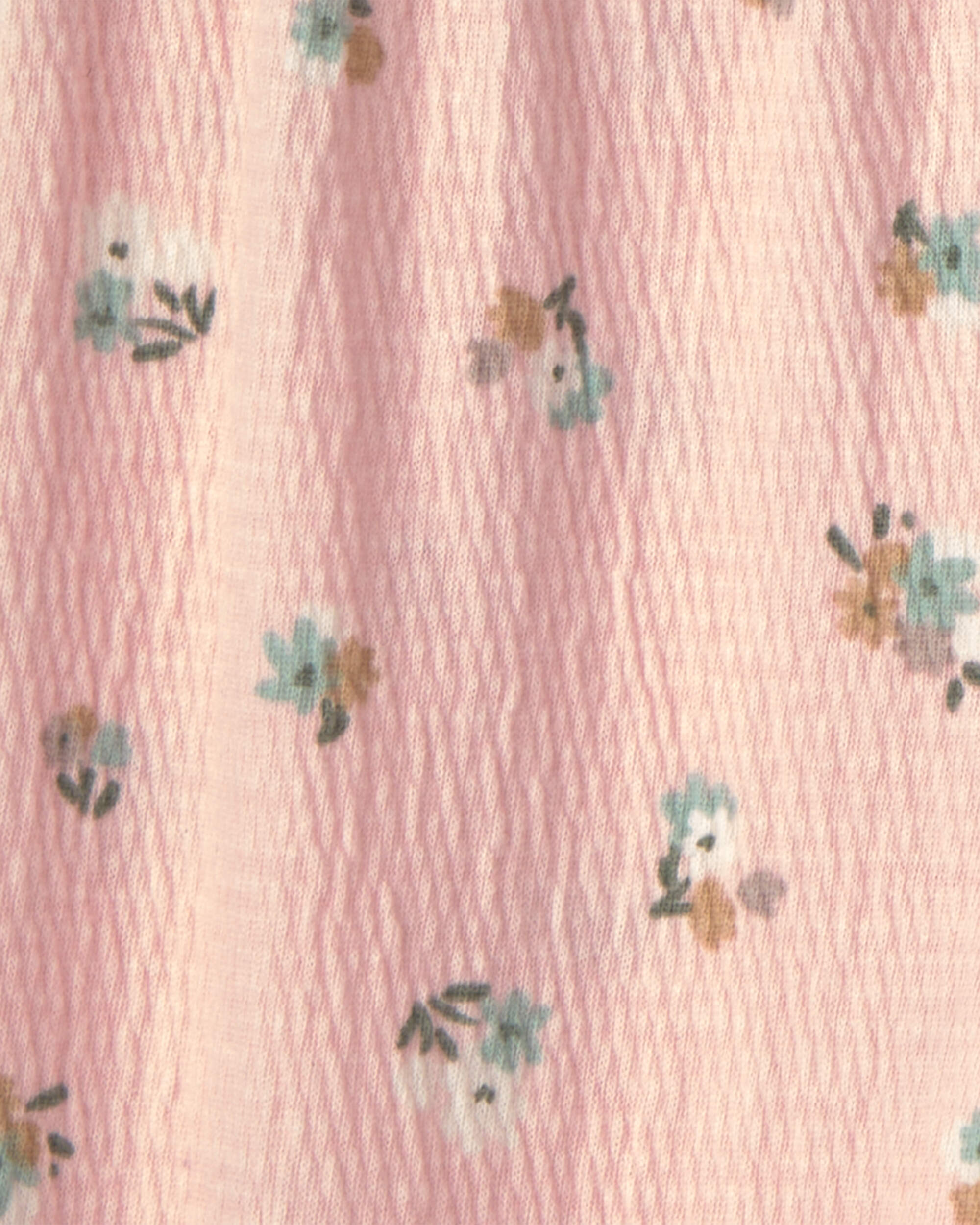 Baby 2-Piece 'Little Sister' Floral Bodysuit & Pant Set - Pink