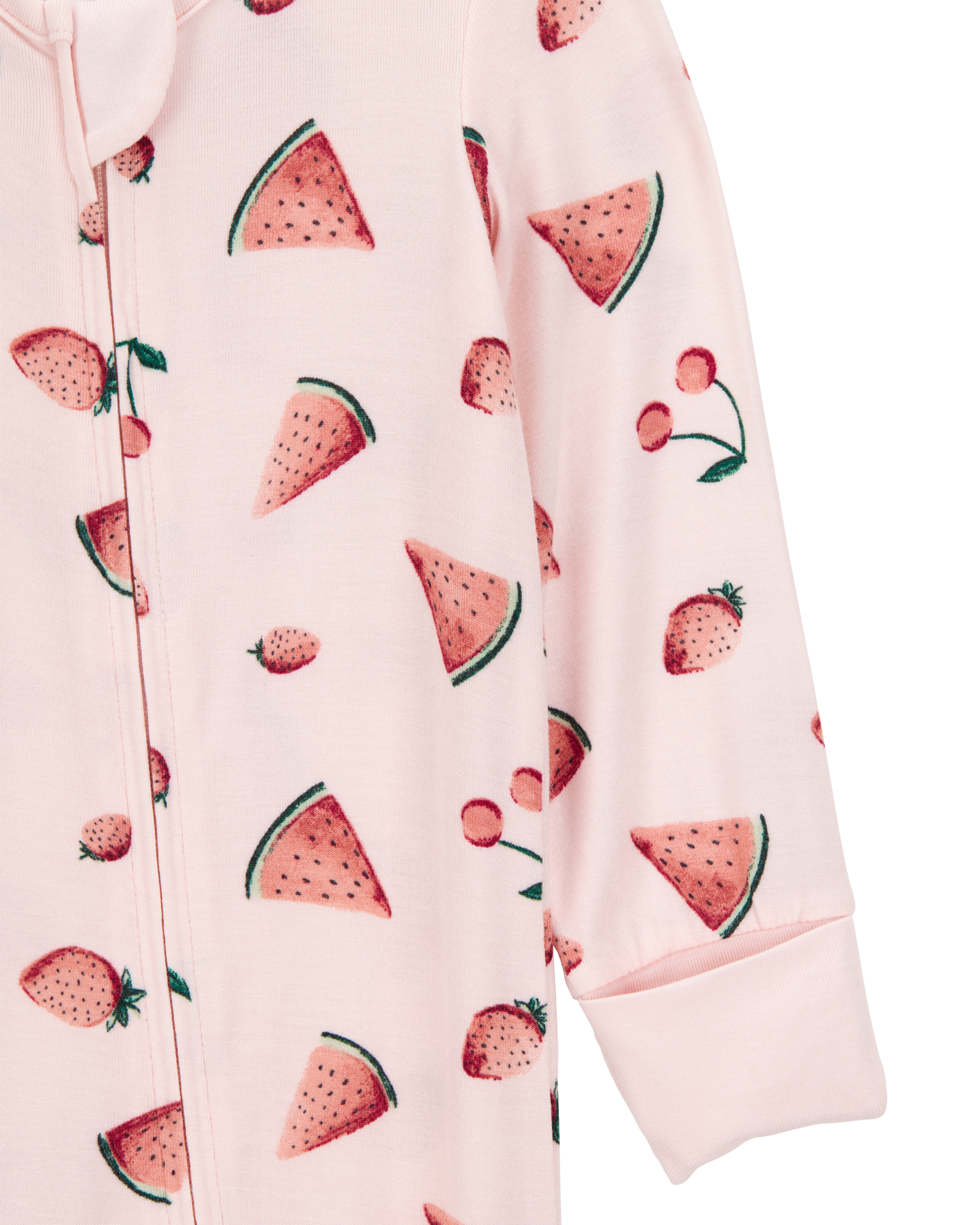 Baby Girl Watermelon 2-Way Zip PurelySoft Footless Sleeper