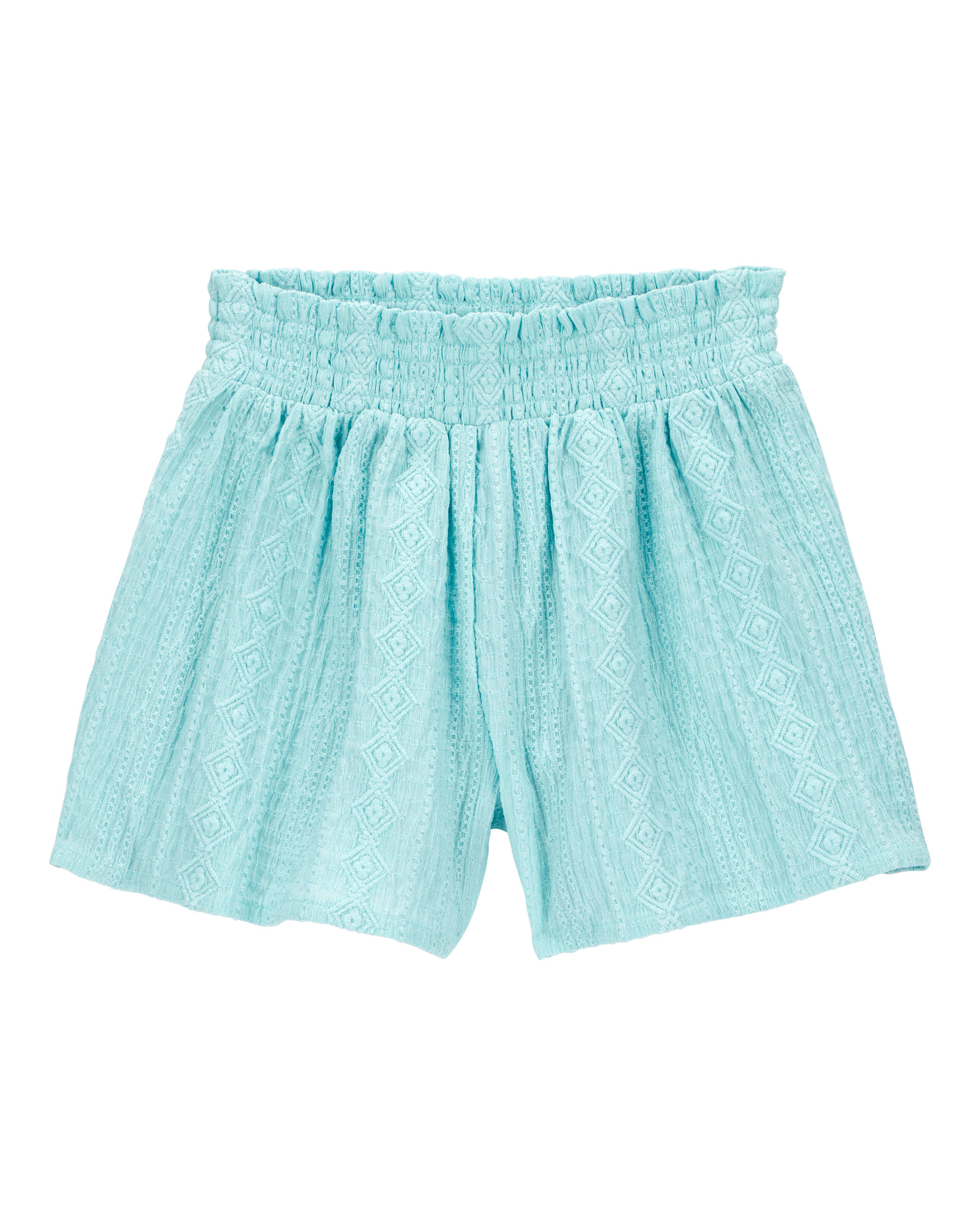 Kid Pull-On Smocked Shorts