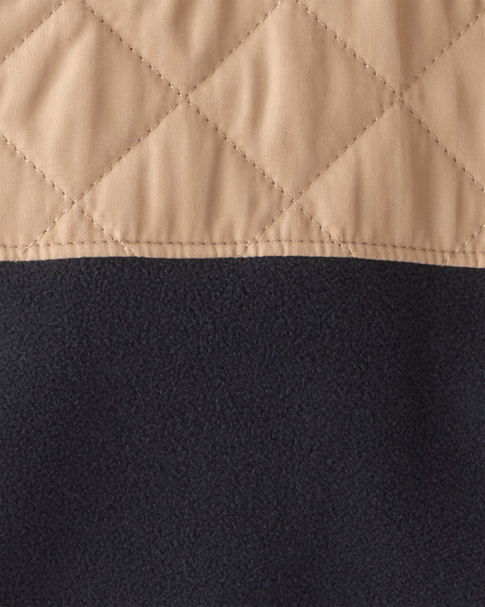 Boys Colour Block Zip-Up Jacket - Black