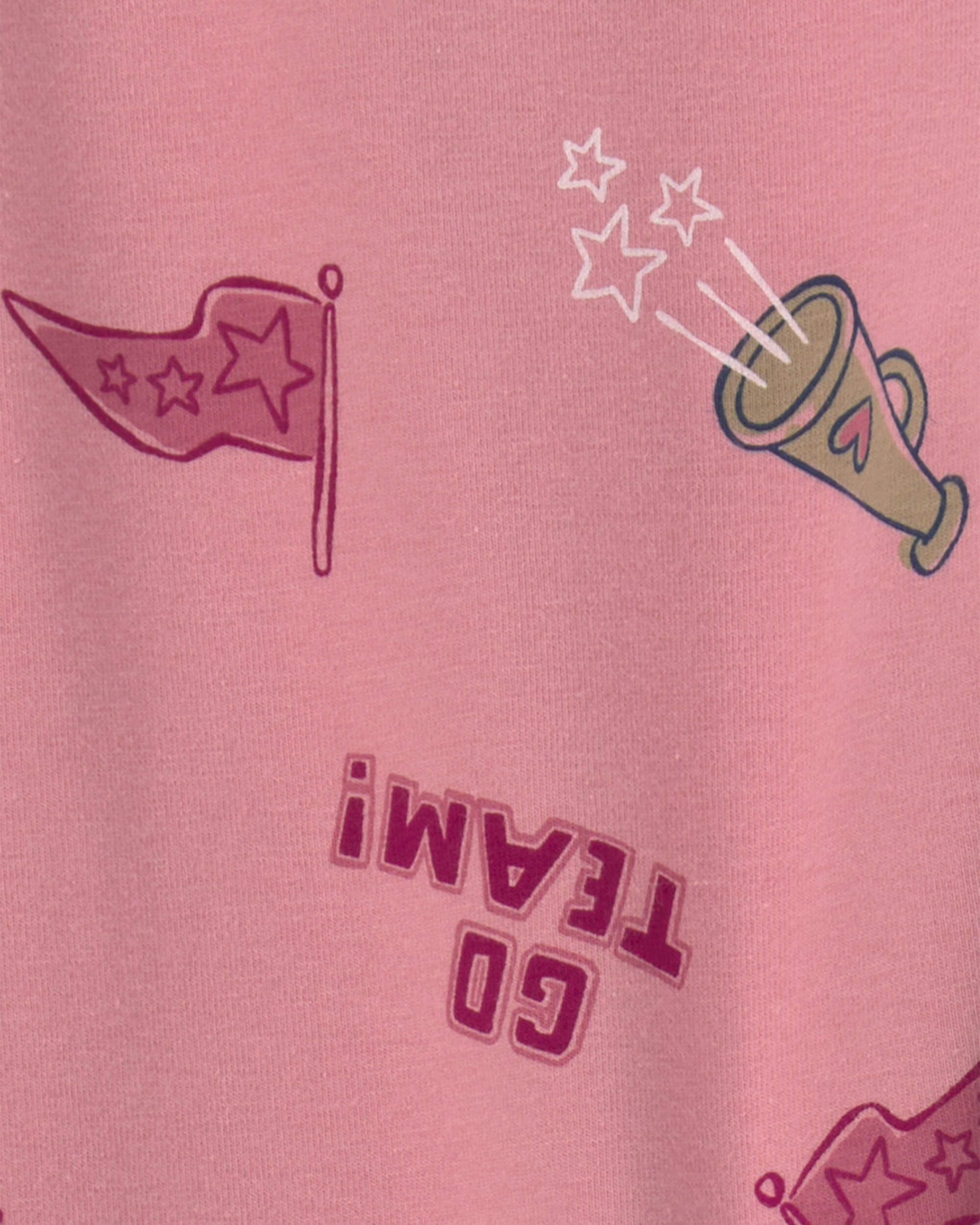Girls School Spirit Pull-On Stretch Leggings - Pink