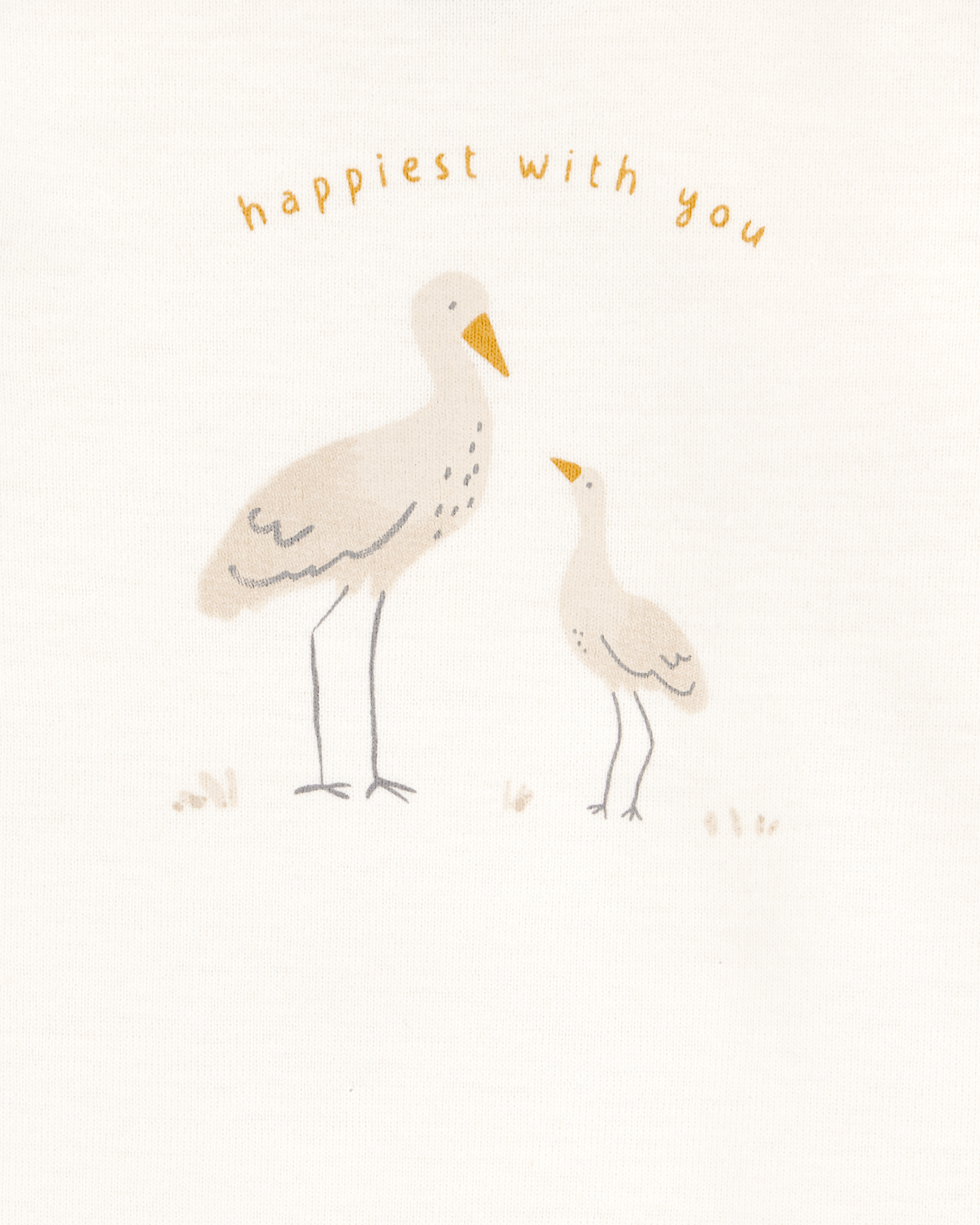 Baby 5-Pack Striped Birds Short-Sleeve Cotton Bodysuits