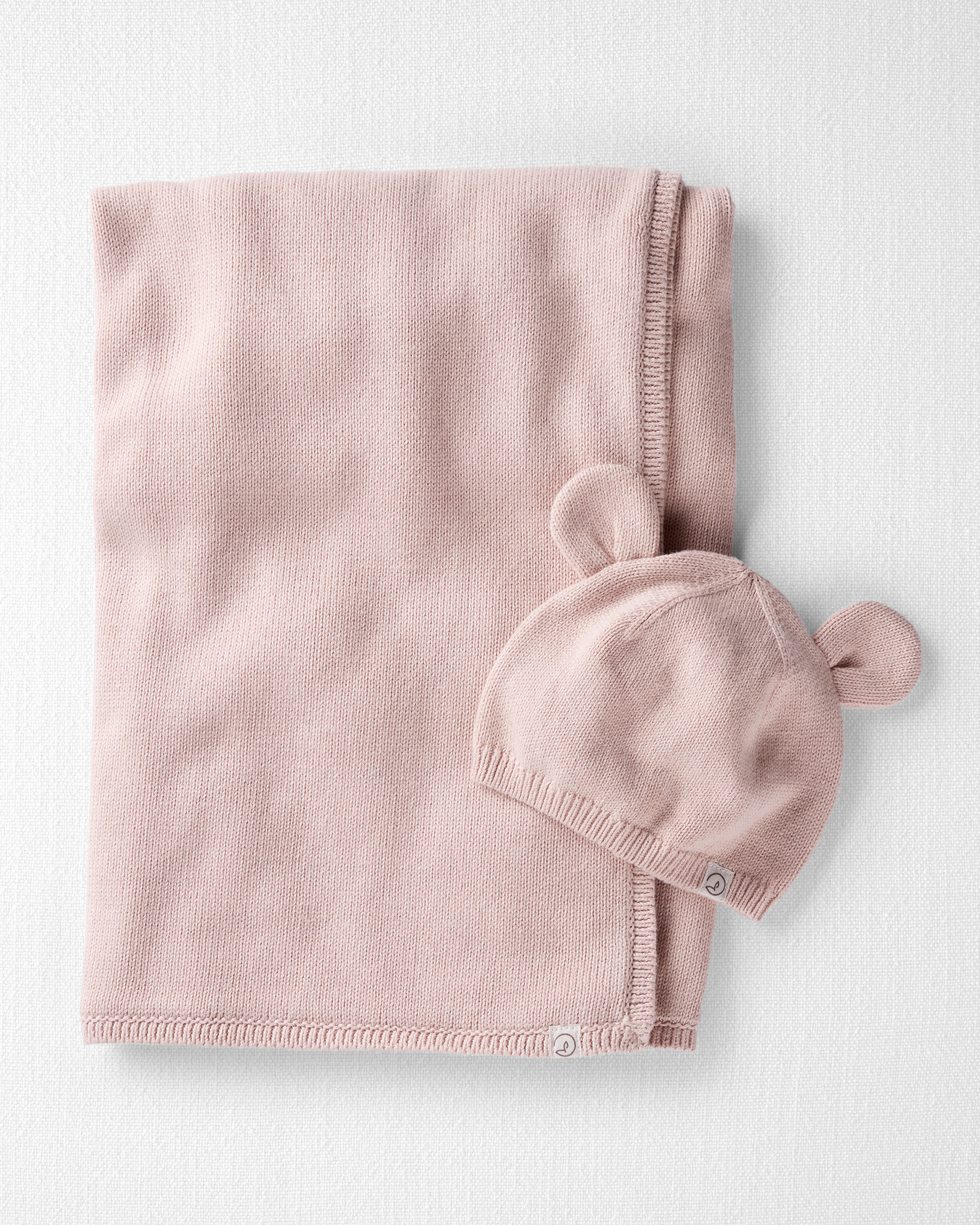 Baby Organic Cotton Sweater Knit Ear Cap