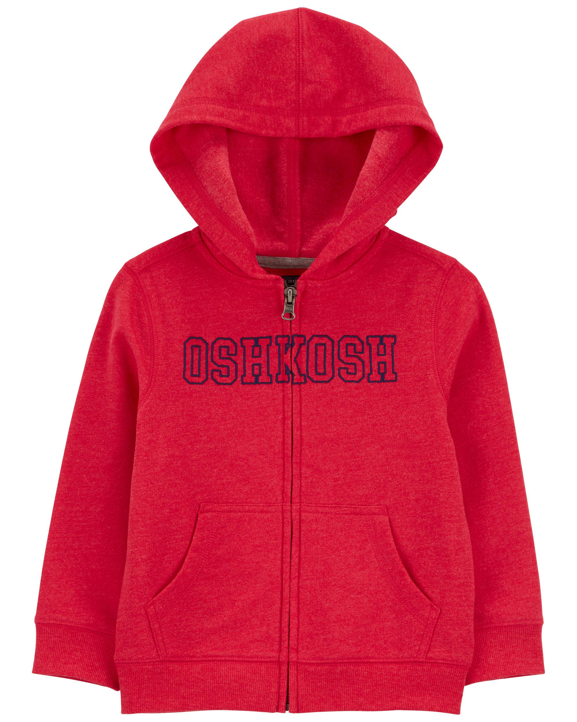 Red OshKosh Logo Zip Jacket