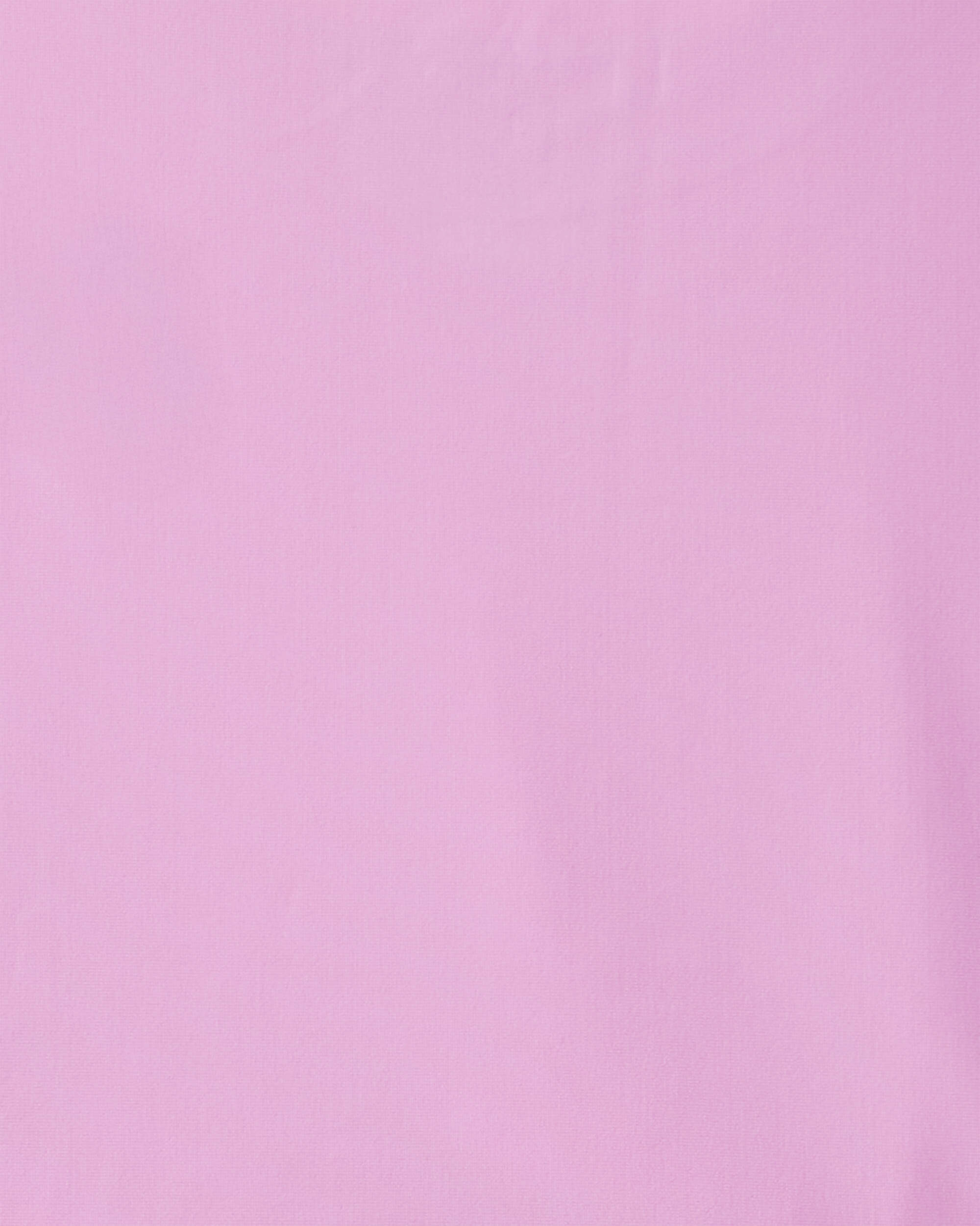 Girls 2-Piece Solid Long-Sleeve Rashguard Swimsuit Set - Pink