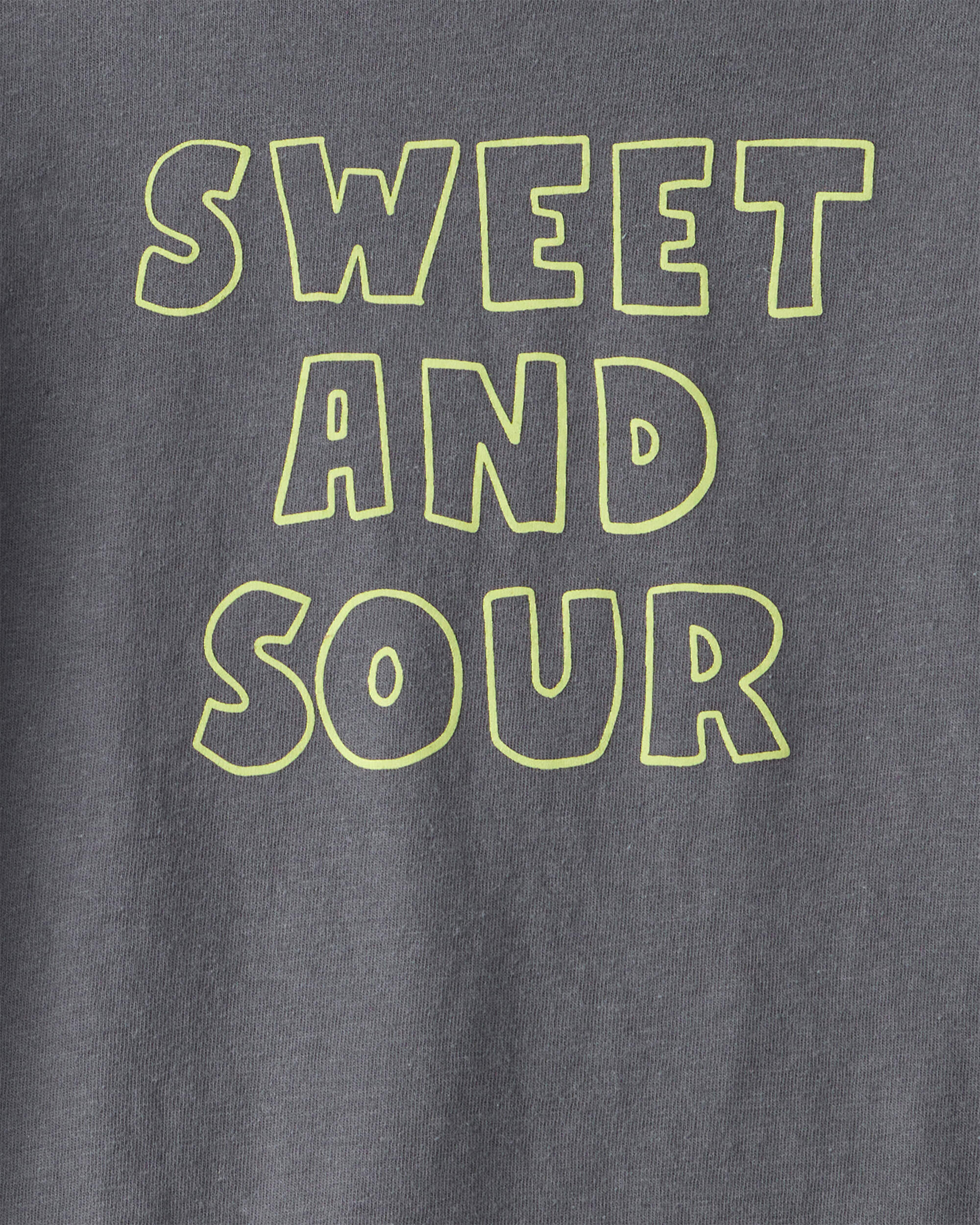 Toddler Boy Sweet and Sour Short-Sleeve Graphic Tee - Grey