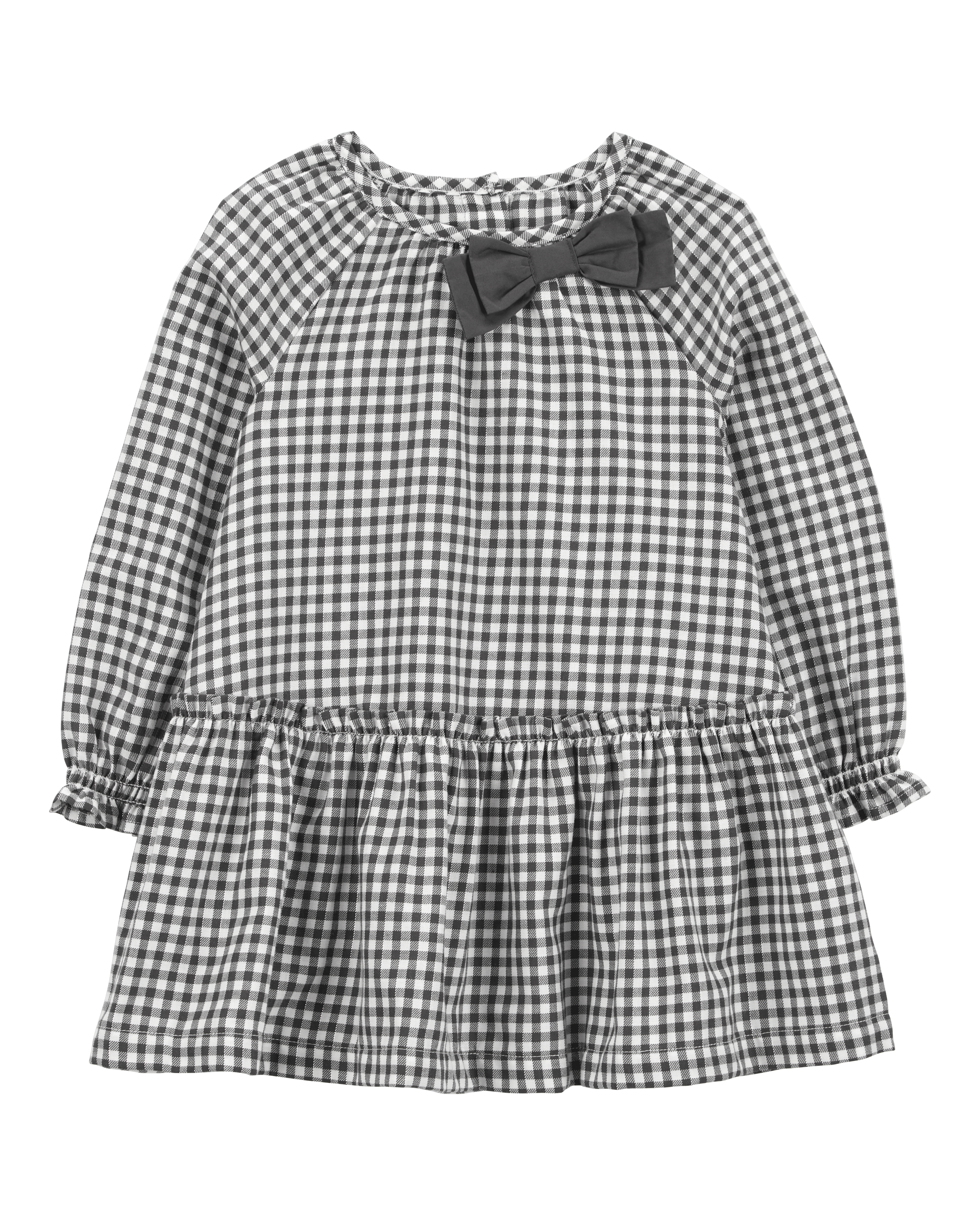 Toddler Plaid Peplum Dress