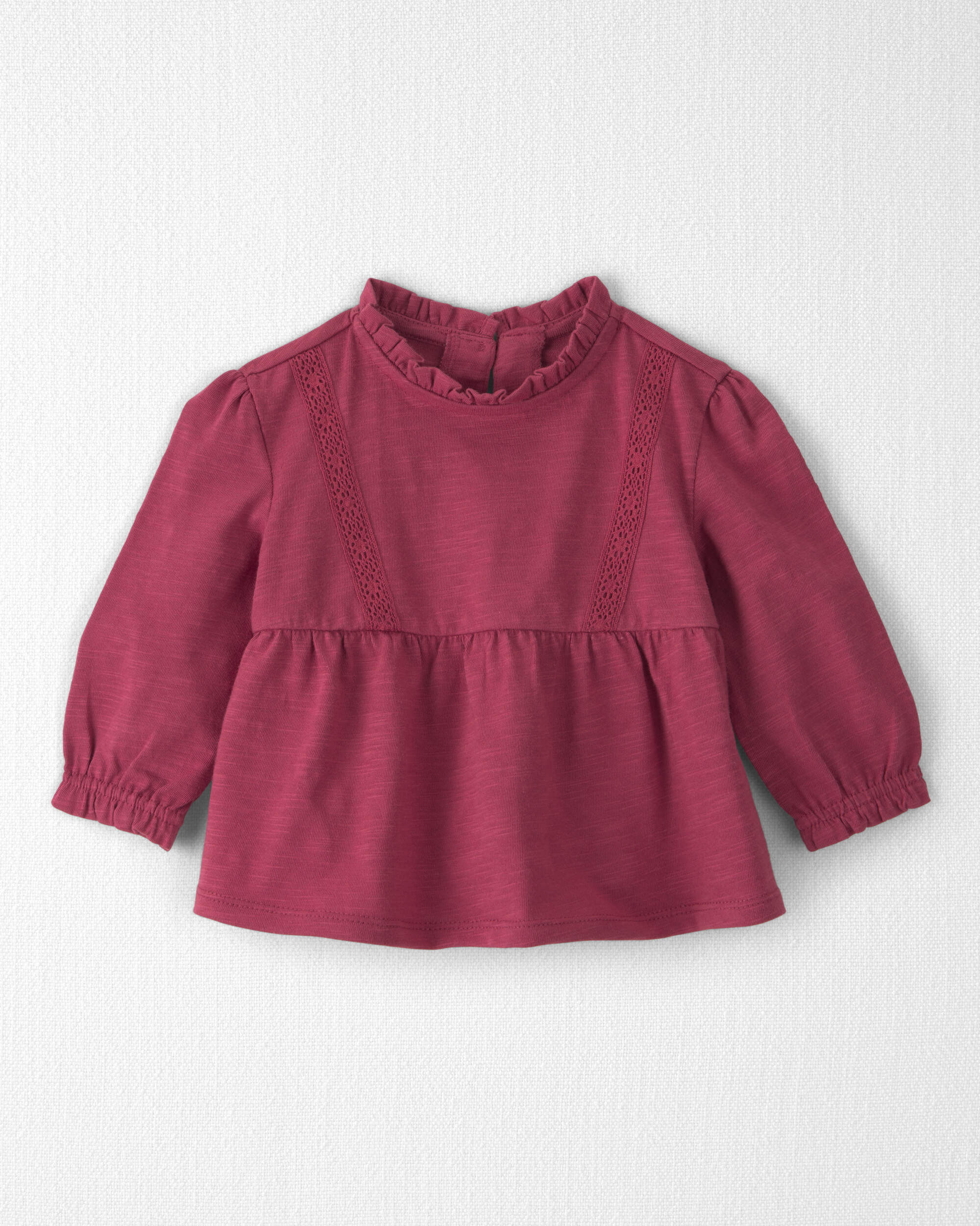Baby Girl Organic Cotton Peplum Top