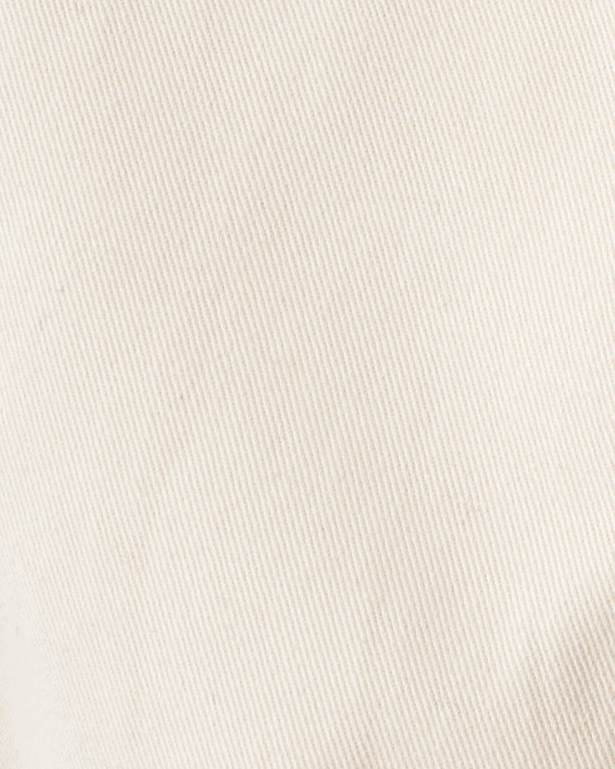 Toddler Girl Cotton Cargo Joggers - White