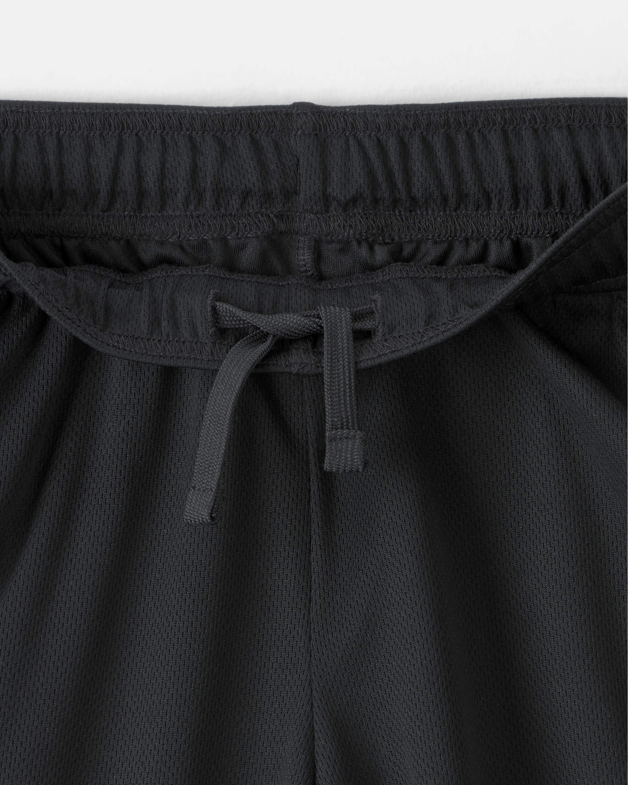 Boys Mesh Active Shorts - Black
