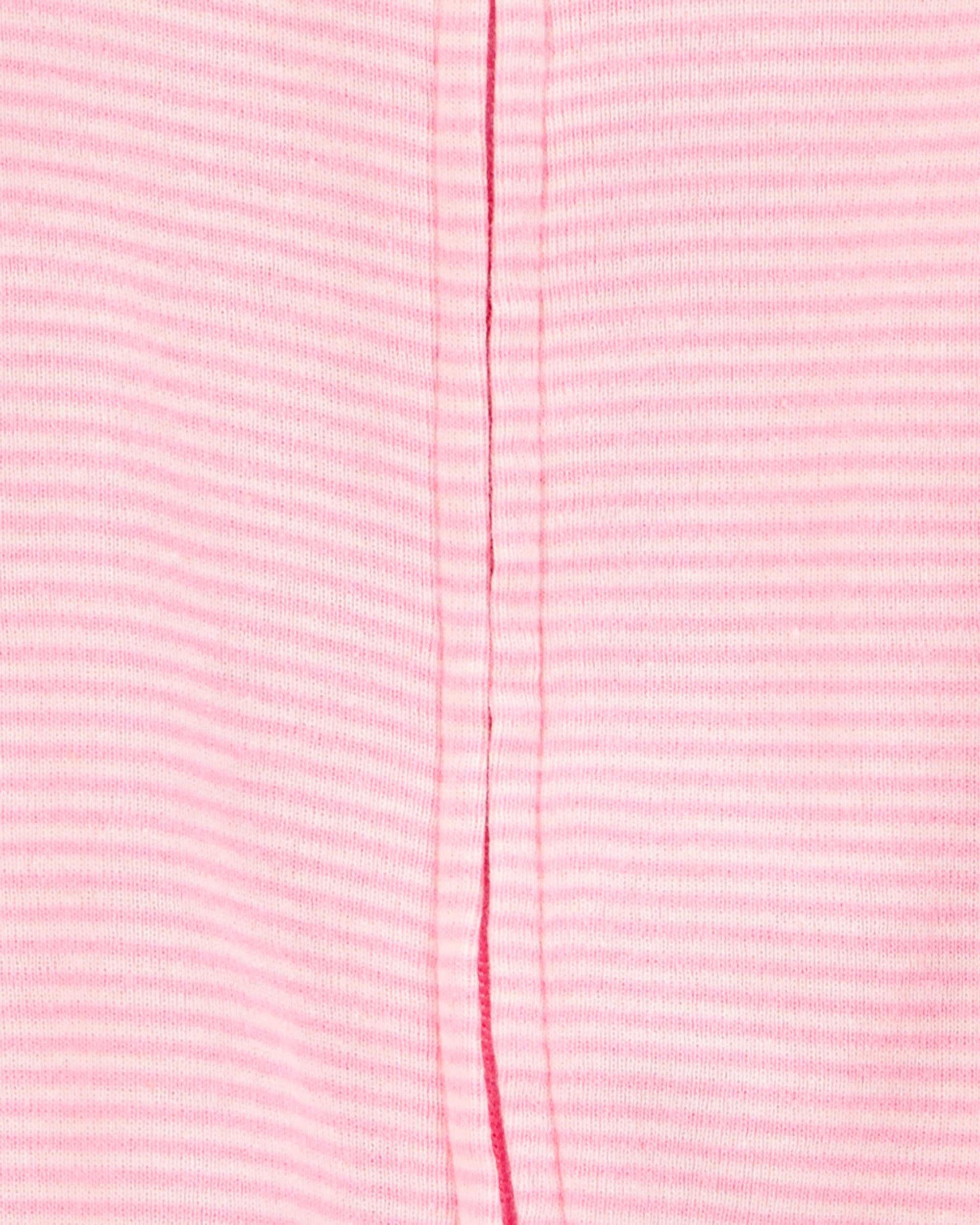 Baby Girl 2-Pack Print 2-Way Zip Cotton Sleeper Pyjamas - Pink