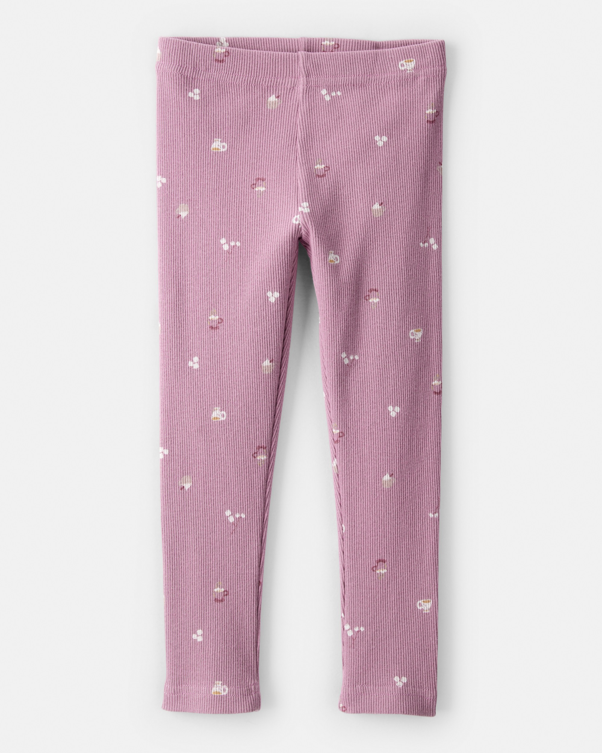 Toddler Girl Quilted Quarter-Zip & Floral Legging Set - Purple