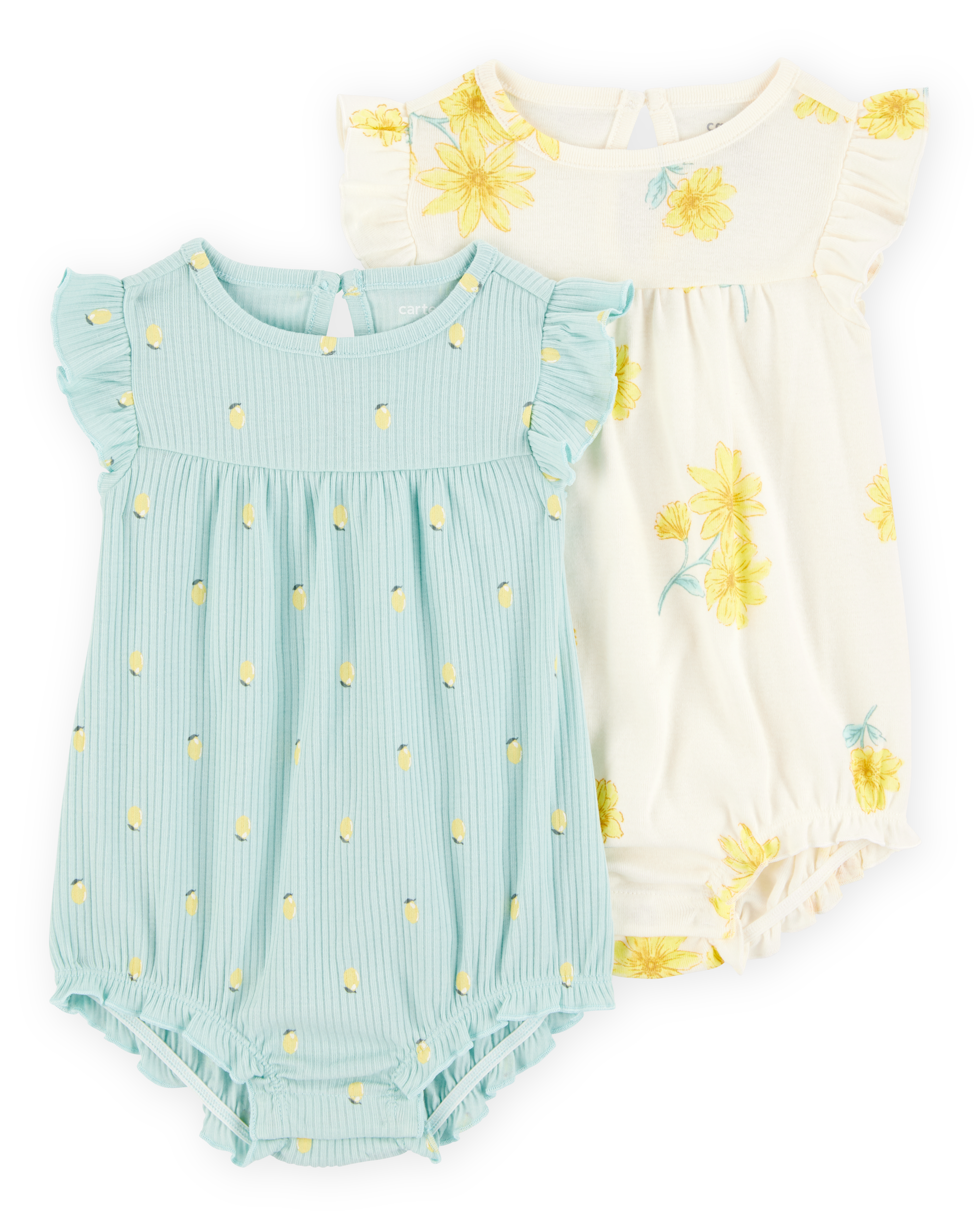 Baby 2-Pack Floral Rompers