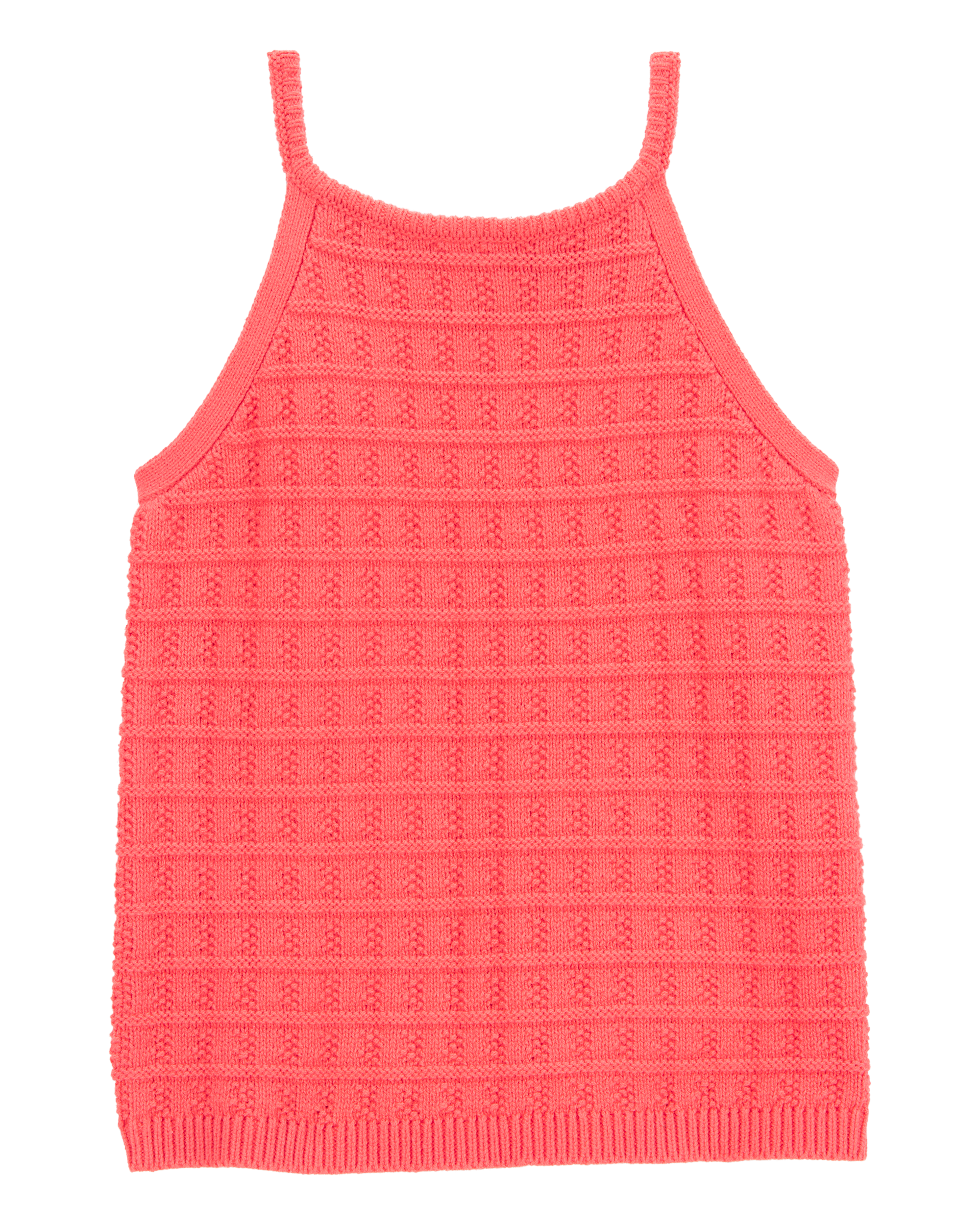 Kid Orange Knit Tank Top