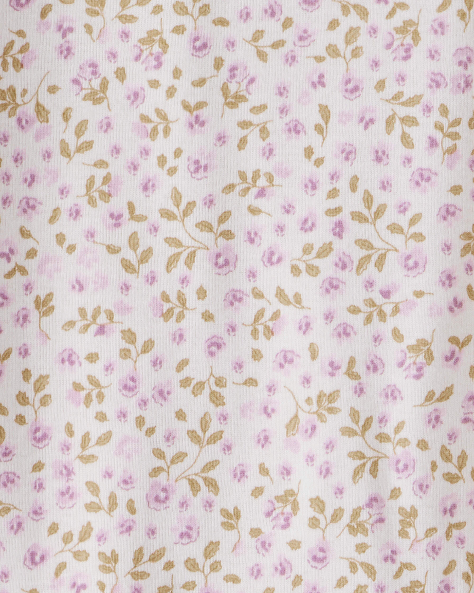 Girls Organic Cotton Pyjamas Enchanted Floral Print